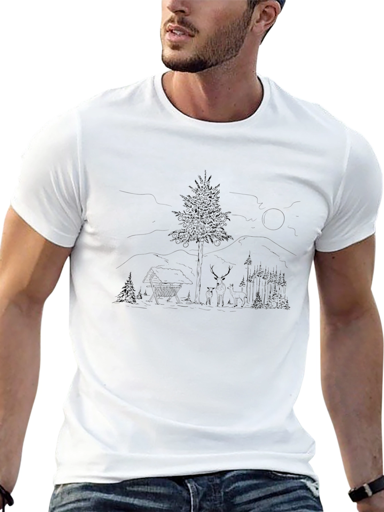 Black Nature Graphic Tee