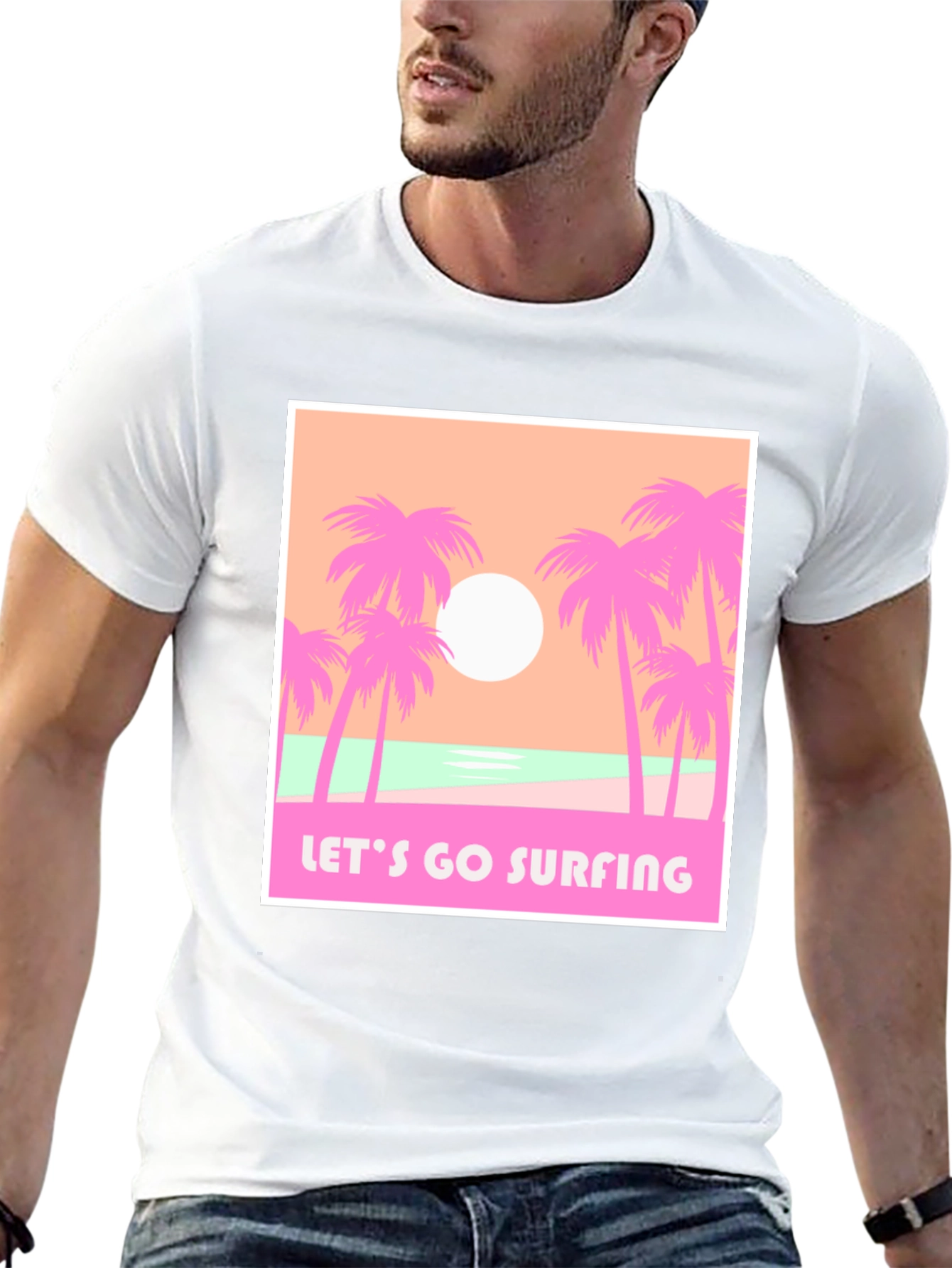 Lets Go Surfing Graphic Tee