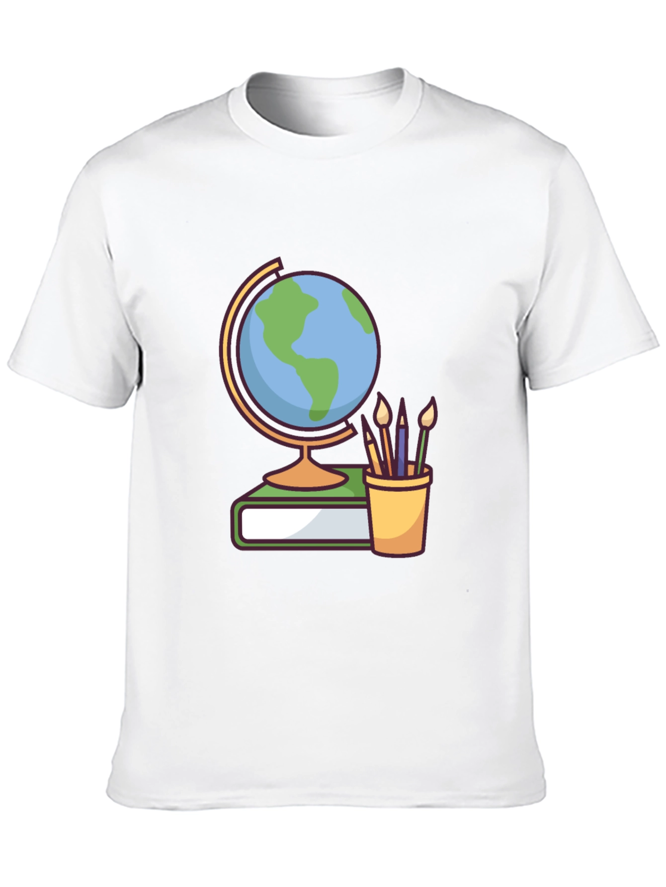 Globe & Art Supplies Graphic Tee - Black
