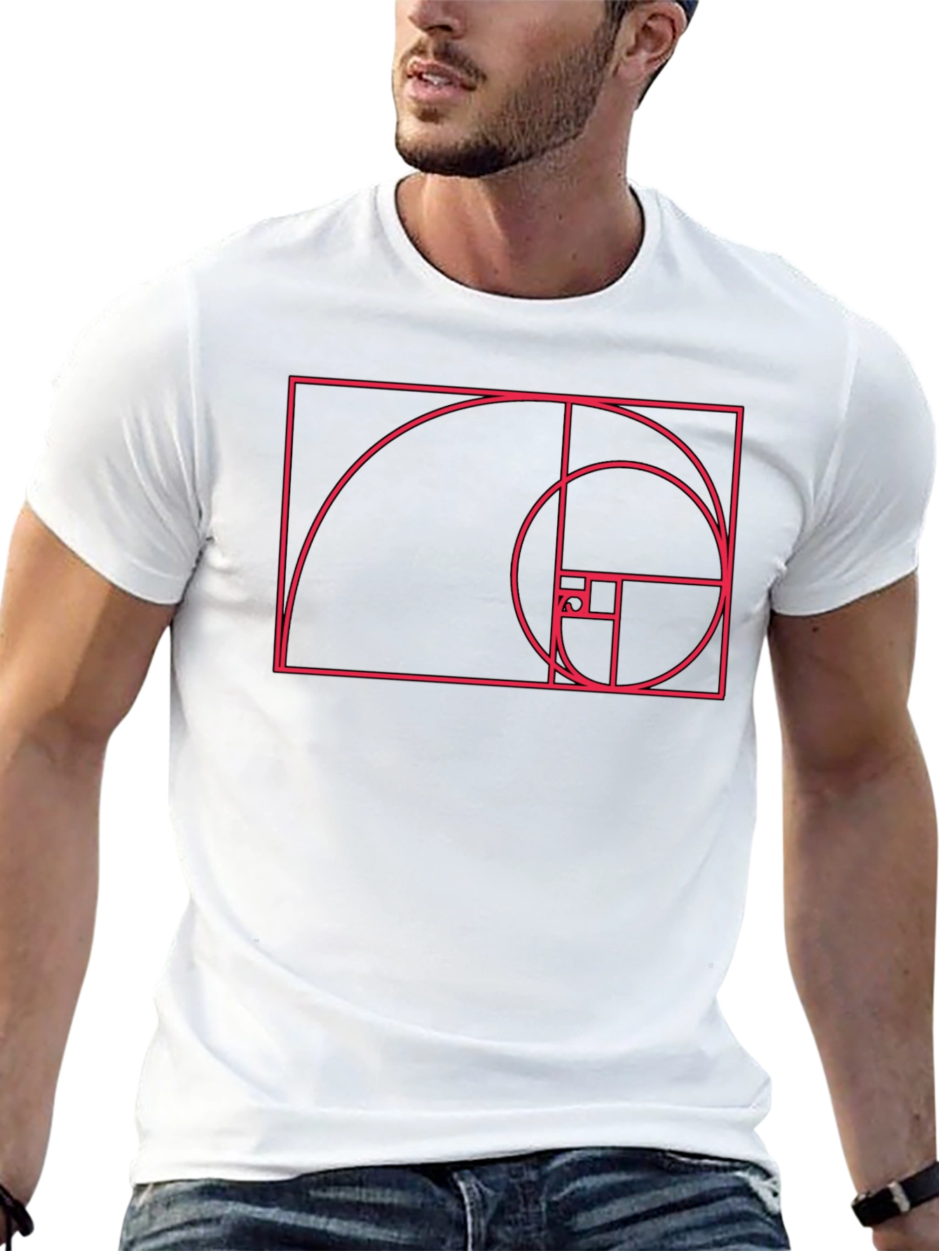Golden Ratio Graphic Tee - Black Cotton Blend