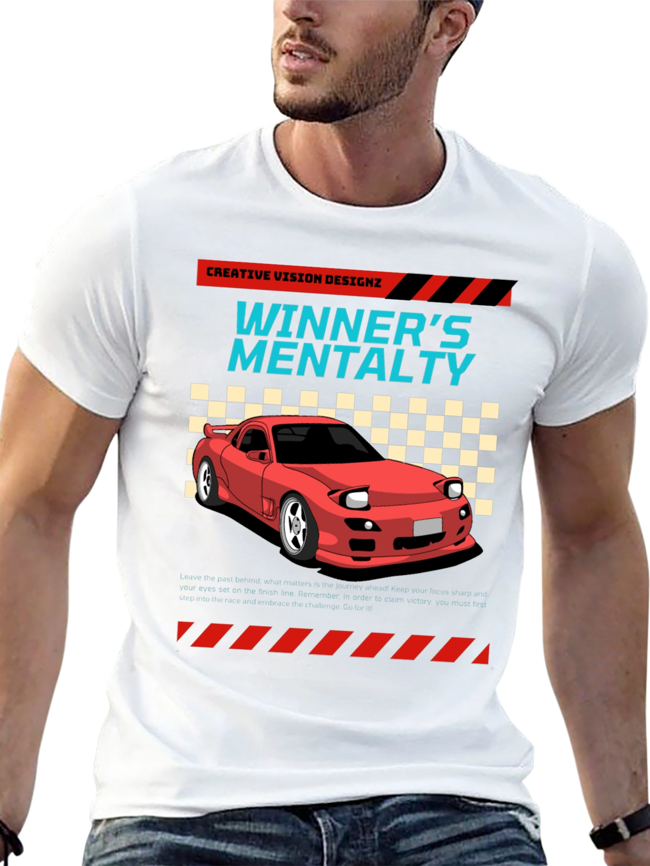 Winners Mentality Car Graphic T-Shirt
