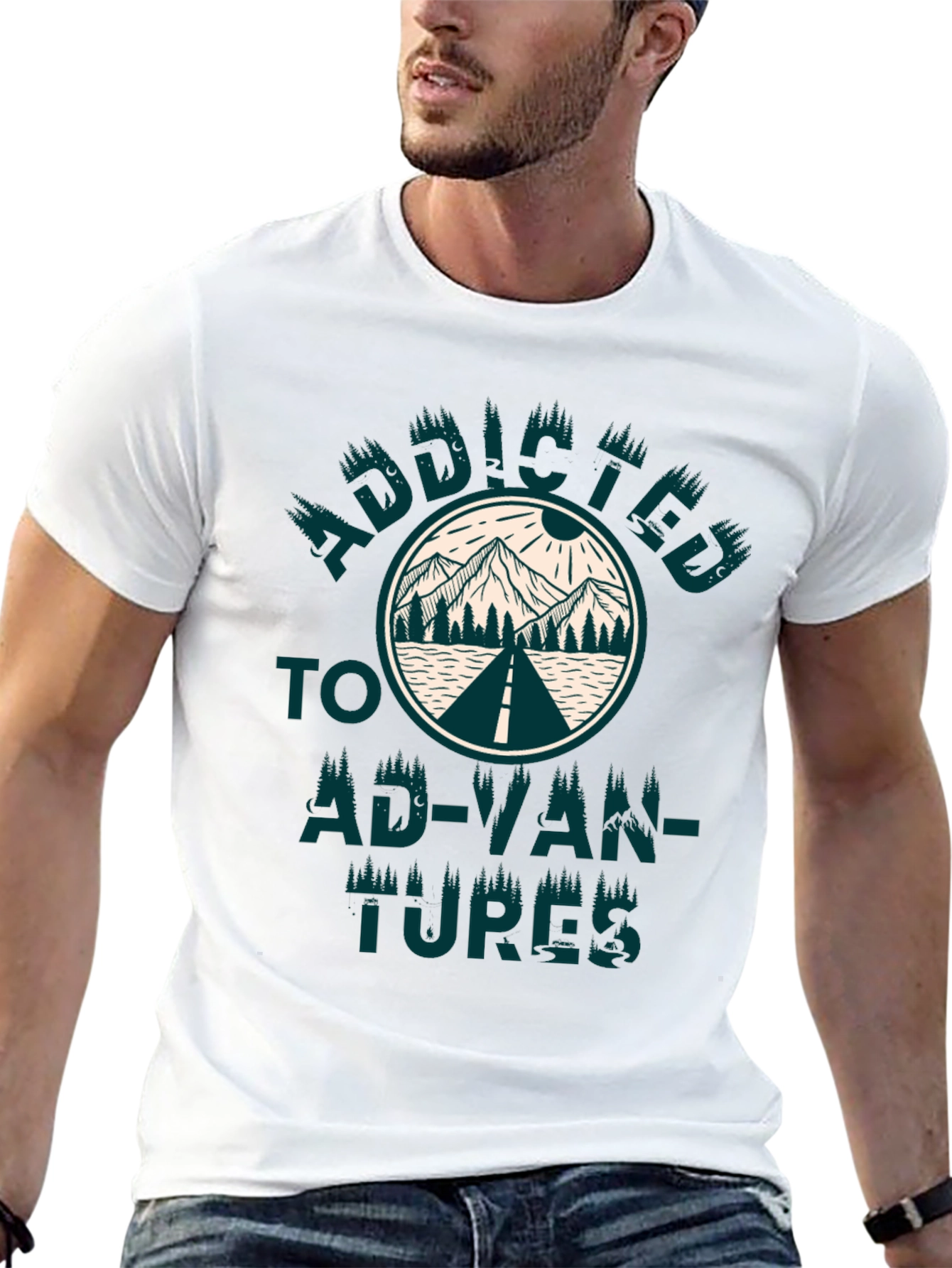 Addicted to Adventures Graphic T-Shirt