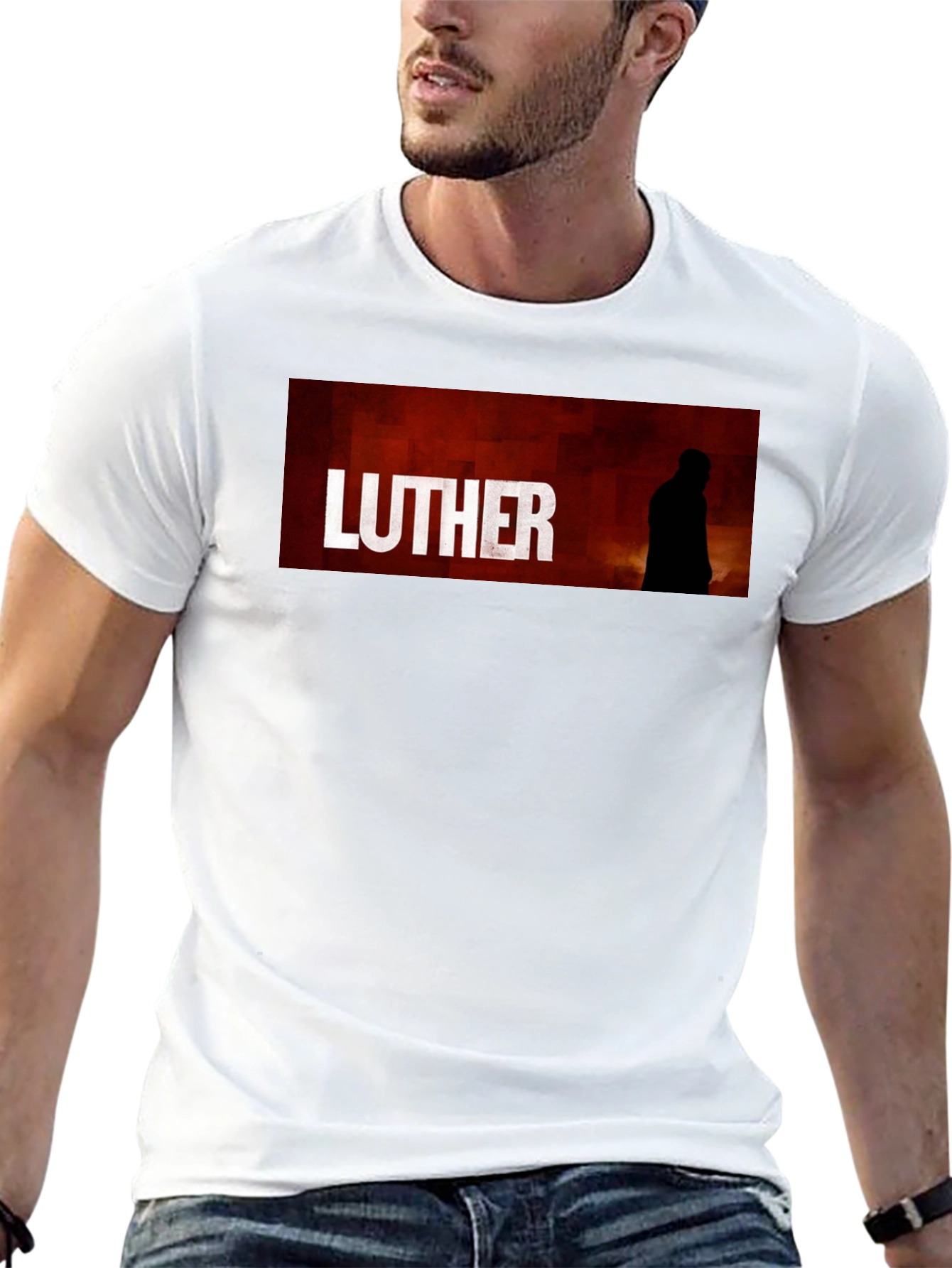 Luther TV Series Graphic T-Shirt - Black