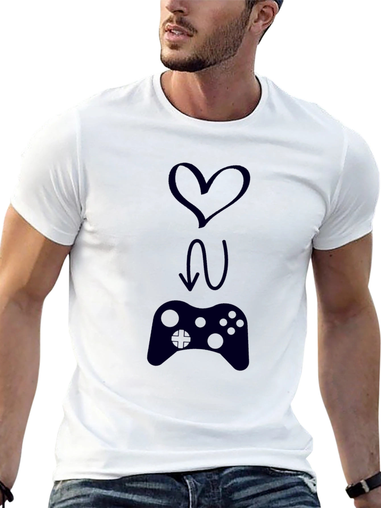 Gamer Love T-Shirt - Controller Graphic Tee