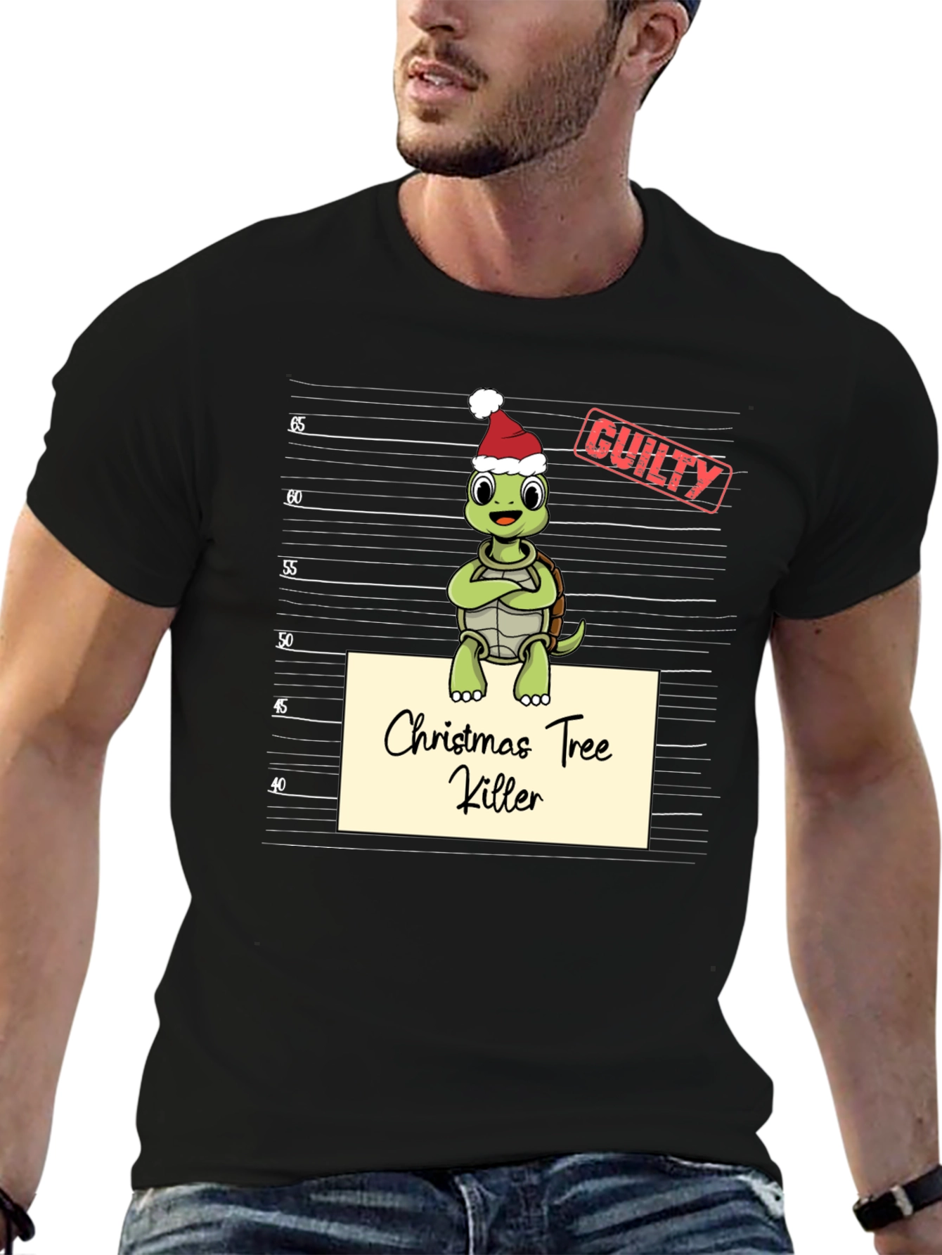 Christmas Tree Killer Turtle T-Shirt
