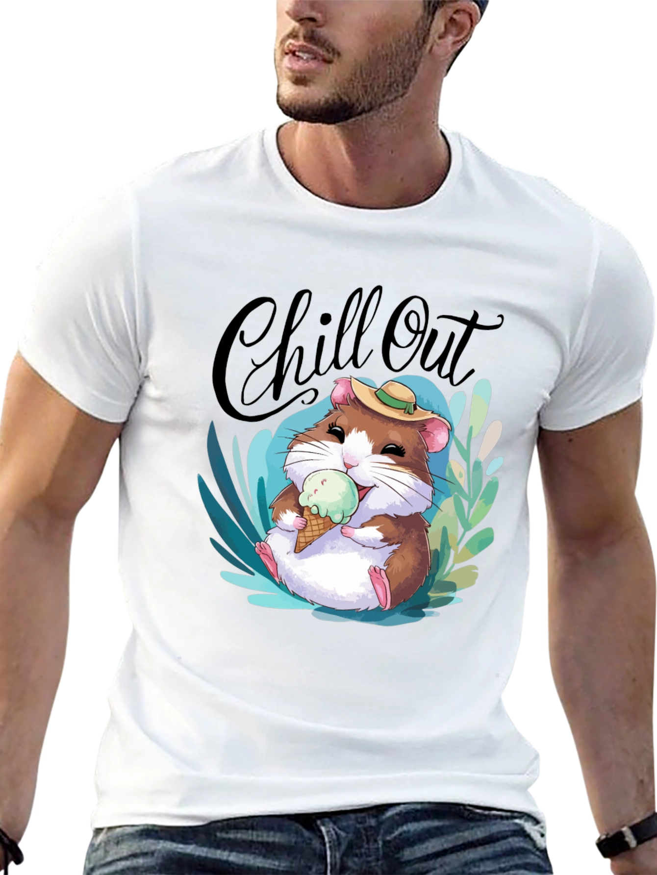 Chill Out Hamster T-Shirt - Relaxed Summer Vibes