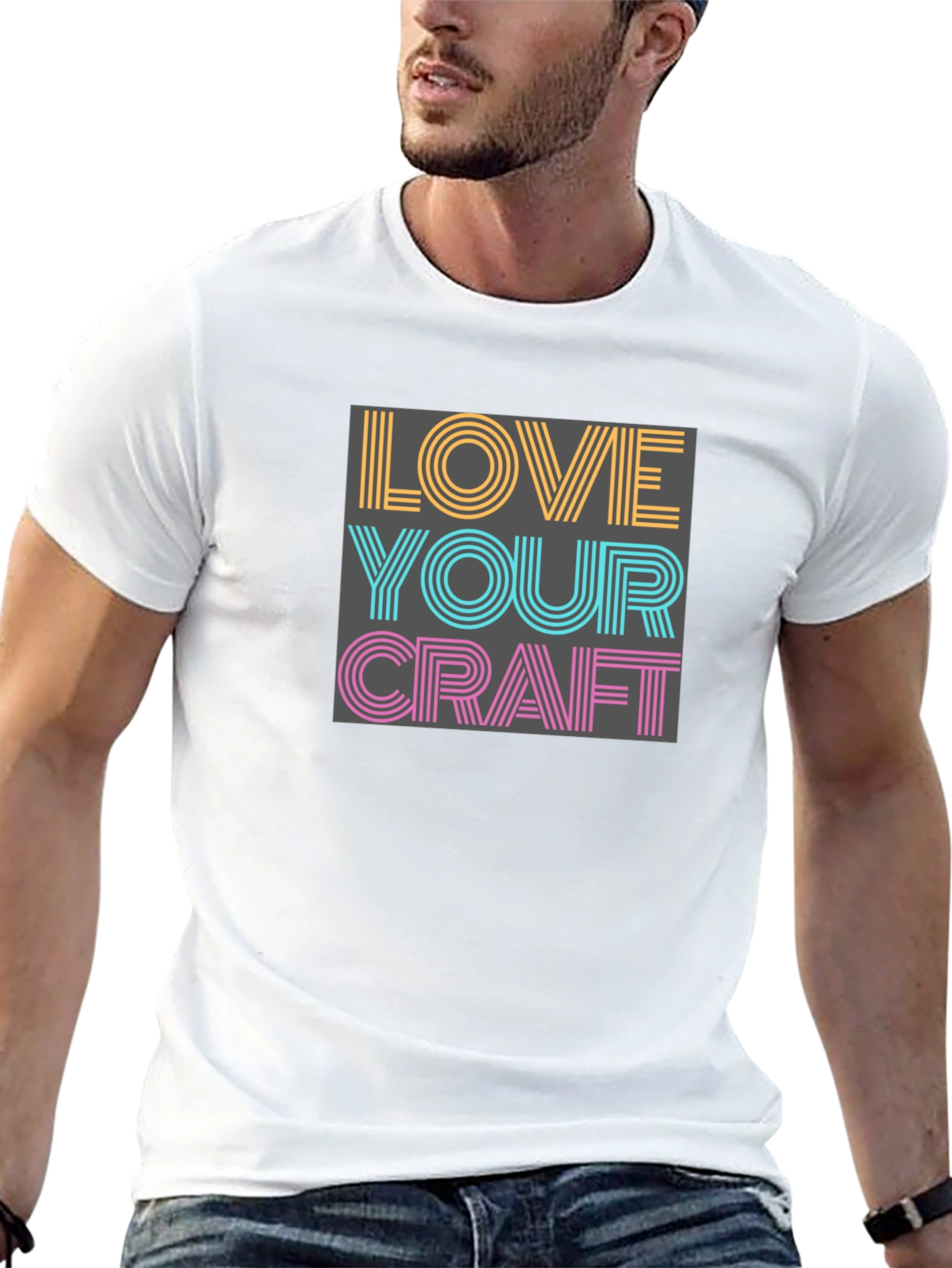 Love Your Craft Graphic Tee - Black Cotton Blend