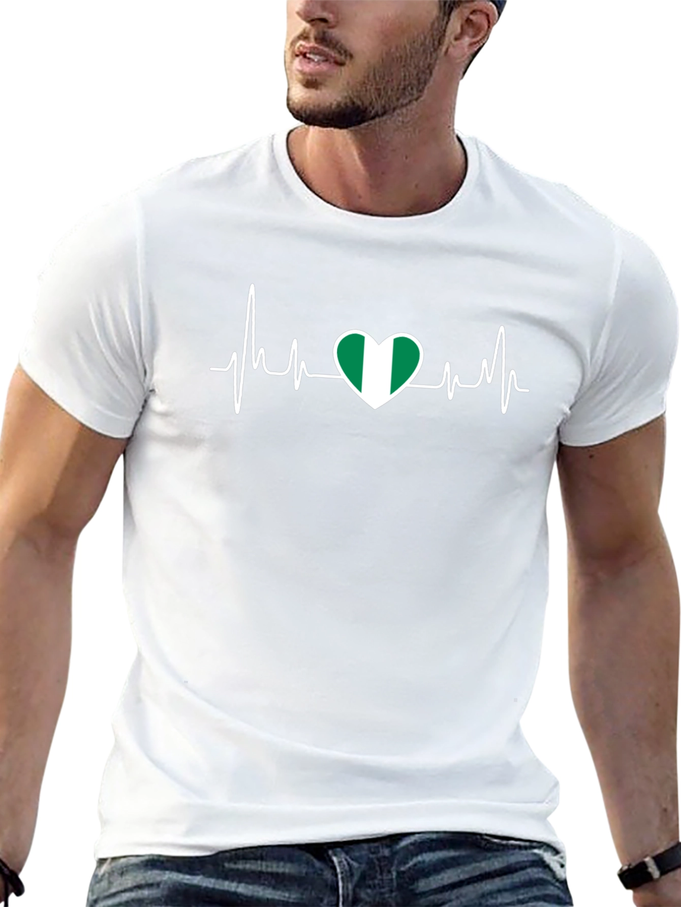 Nigeria Heartbeat T-Shirt - Show Your Love!