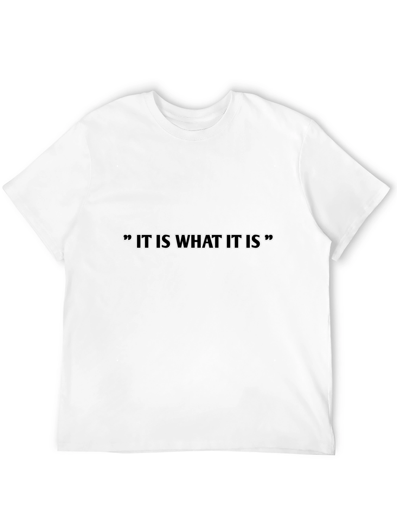 It Is What It Is Black Graphic Tee