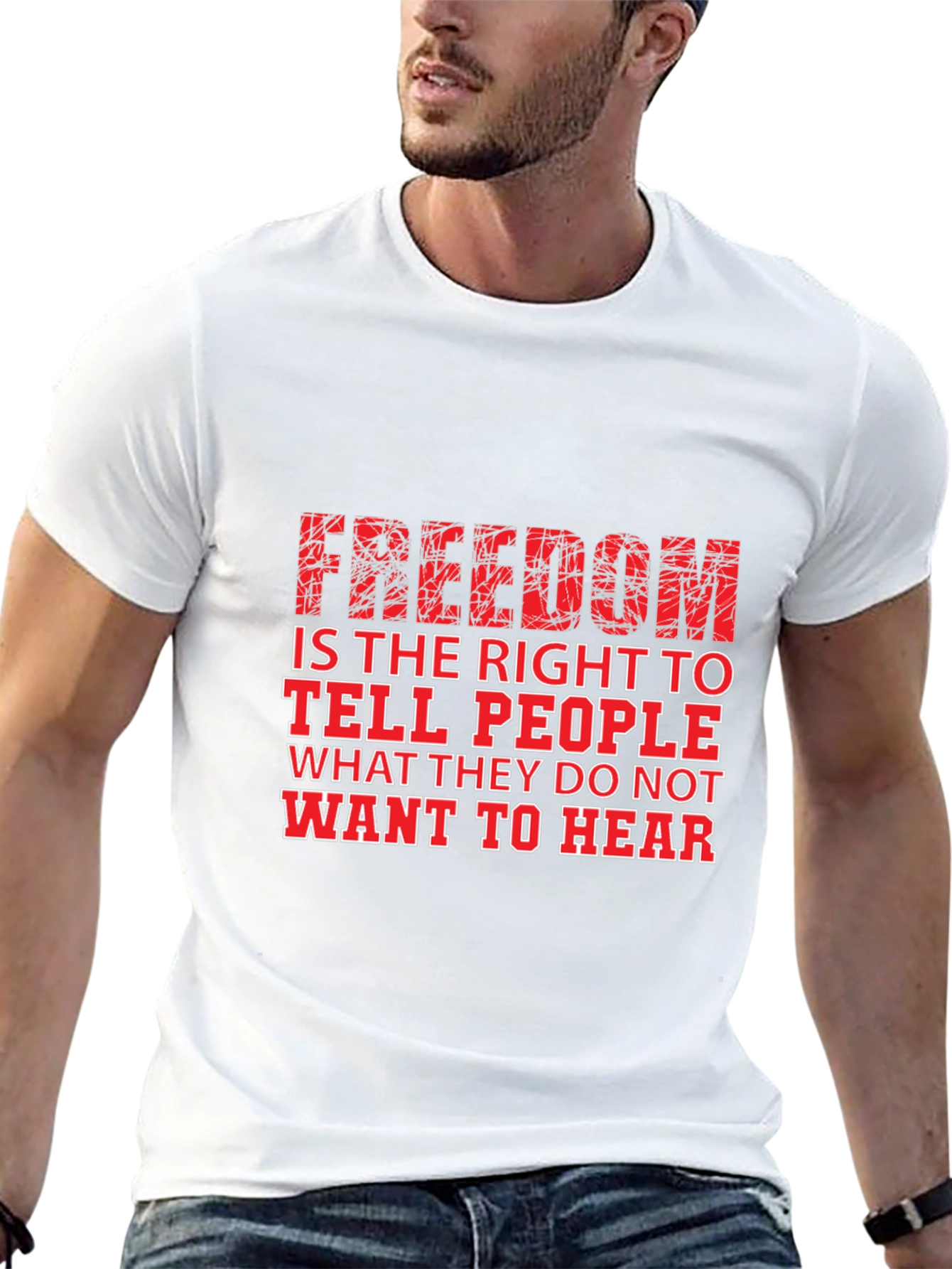 Freedom of Speech Graphic Tee - Black