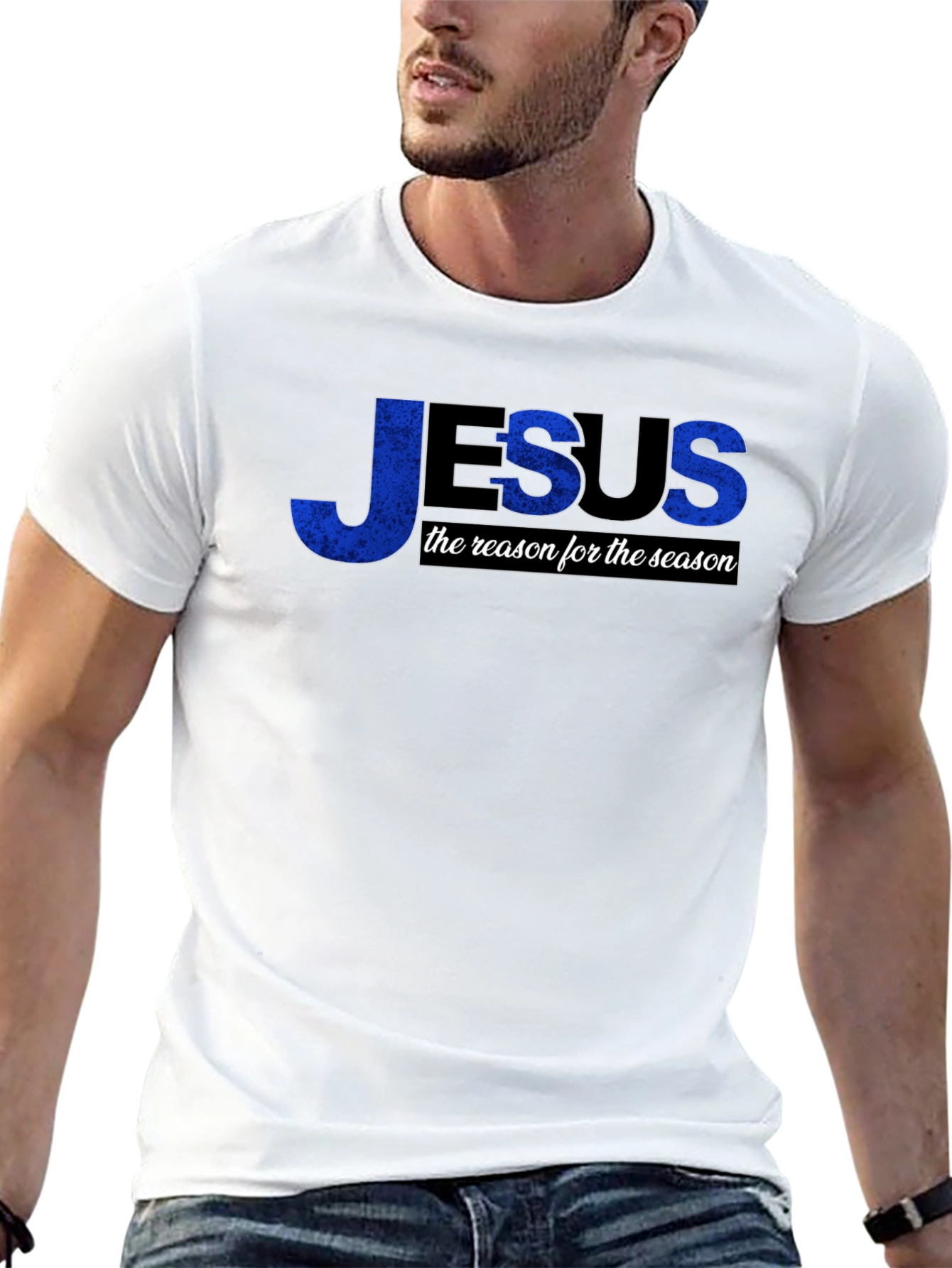 Jesus Reason for the Season Black T-Shirt