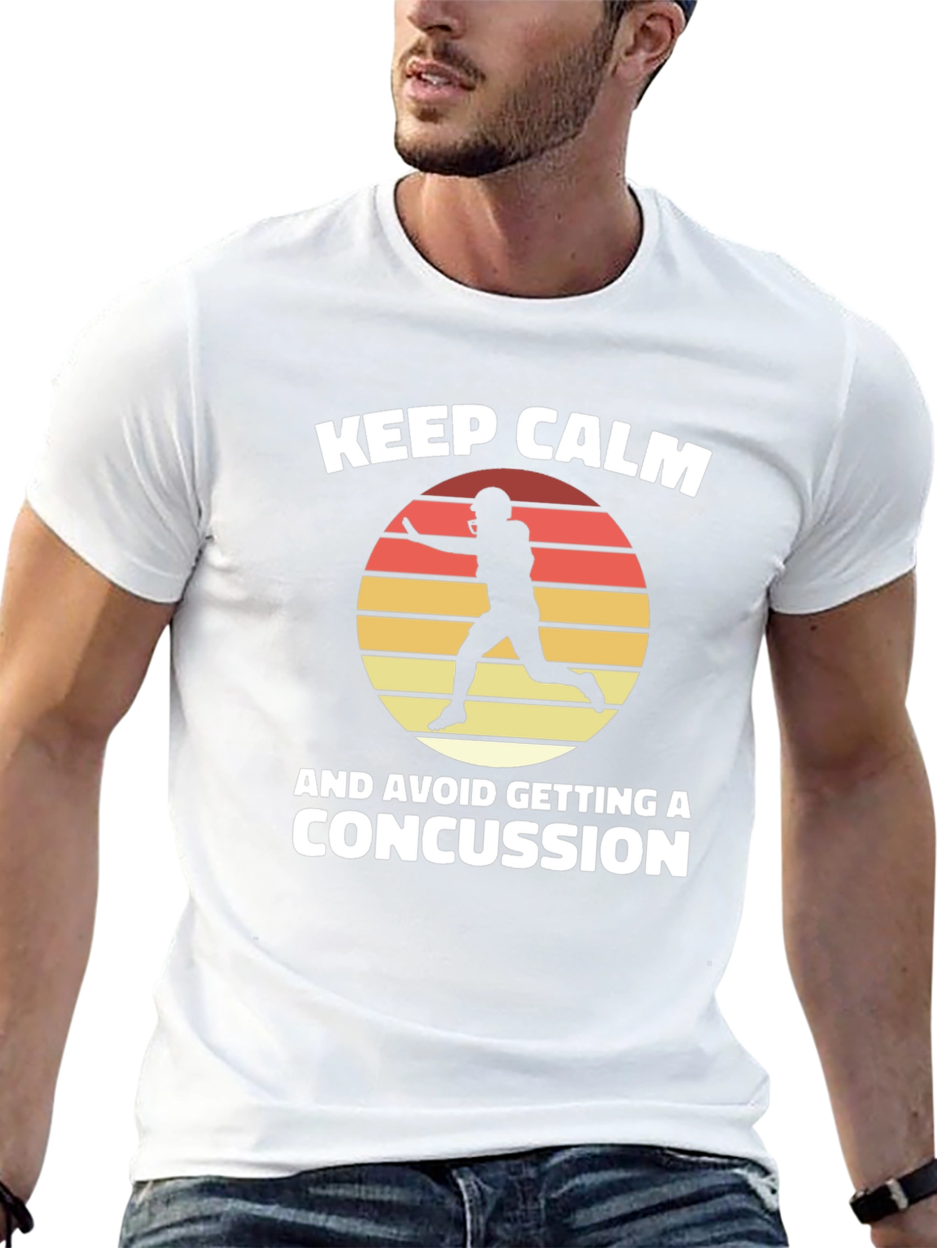 Keep Calm Football Concussion T-Shirt