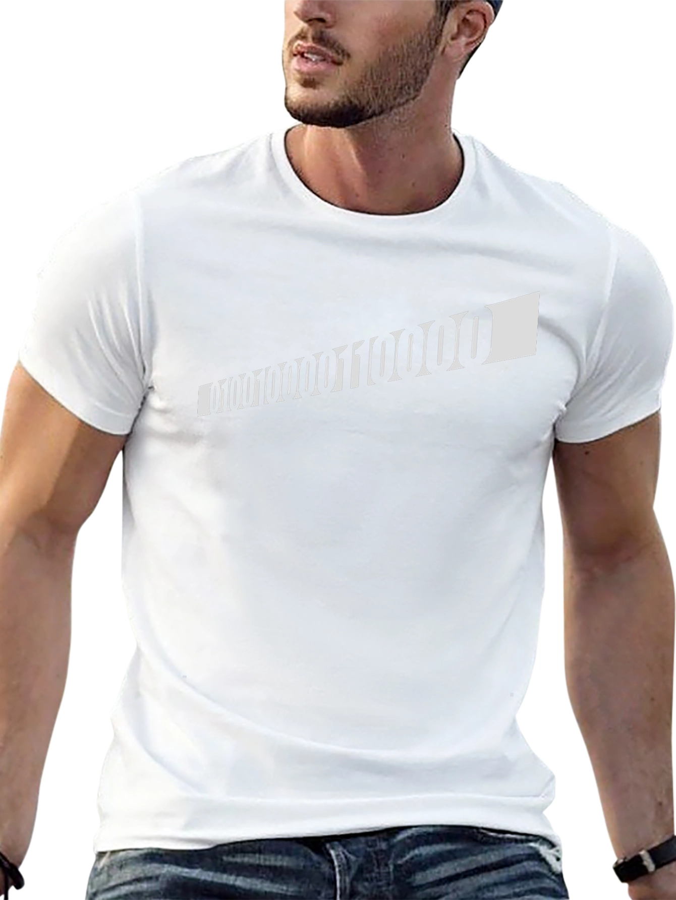 Binary Code Graphic T-Shirt