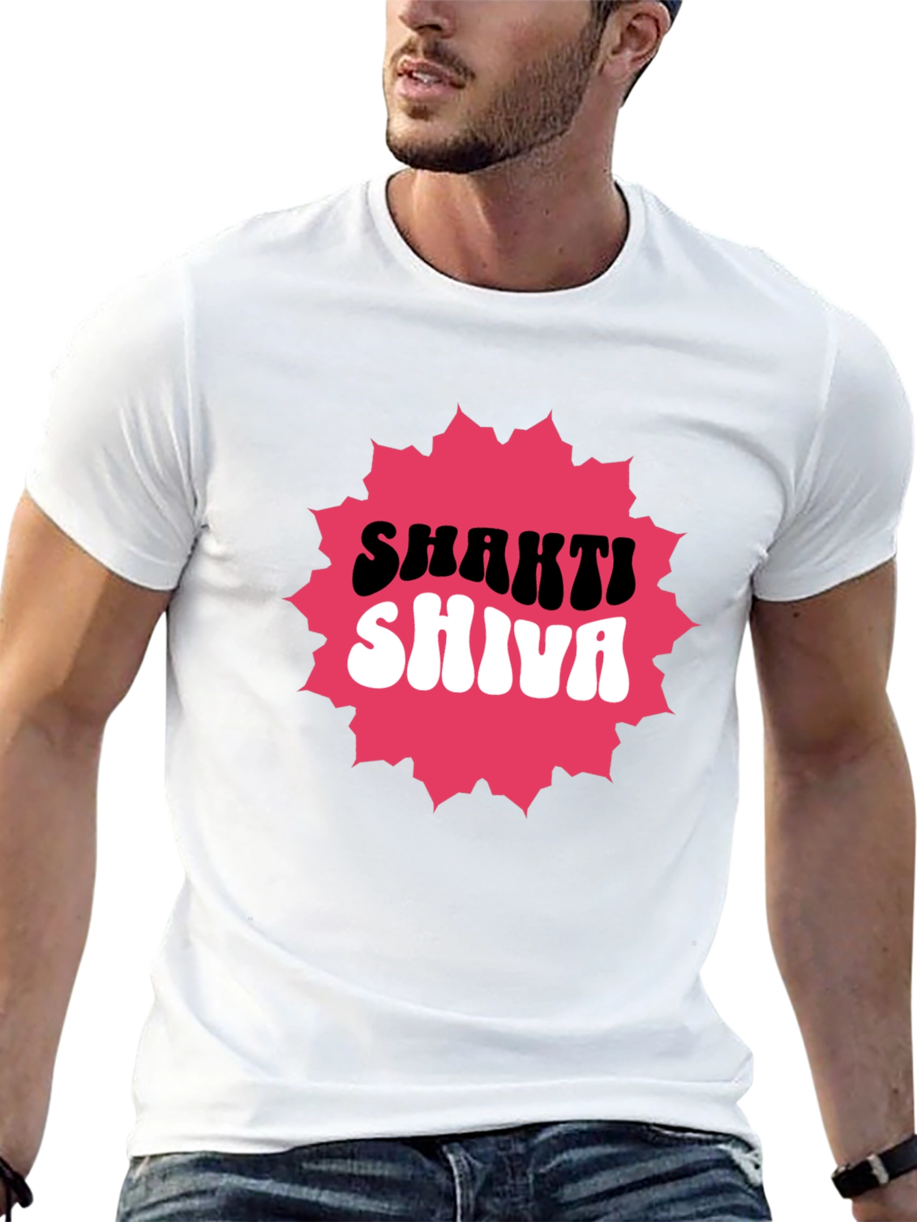 Shakti Shiva Graphic Tee - Black Cotton Blend