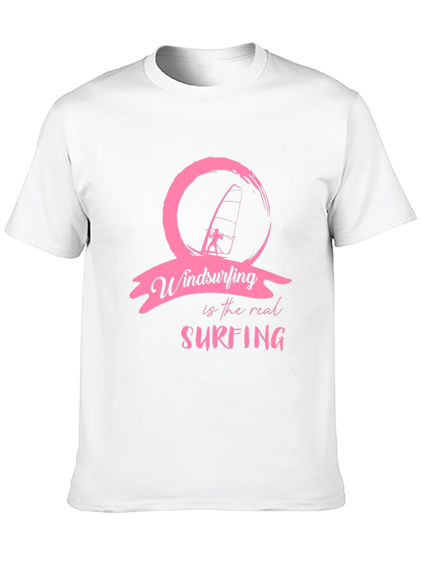 Windsurfing is Real Surfing Black T-Shirt
