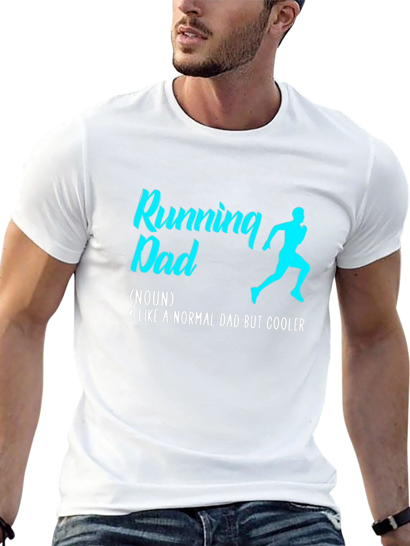 Running Dad Definition T-Shirt - Cool Fathers Day Gift