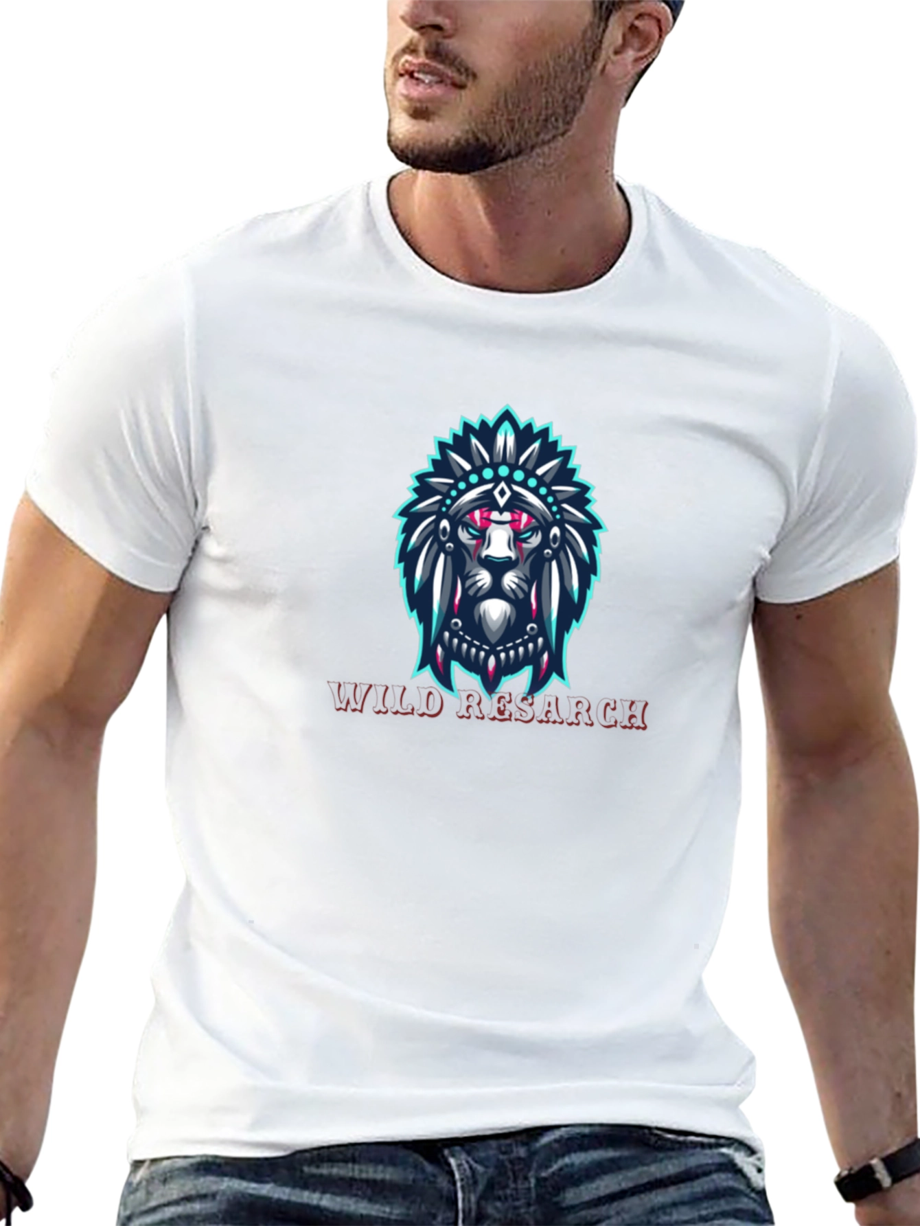 Lion Headdress Graphic Tee - Wild Research