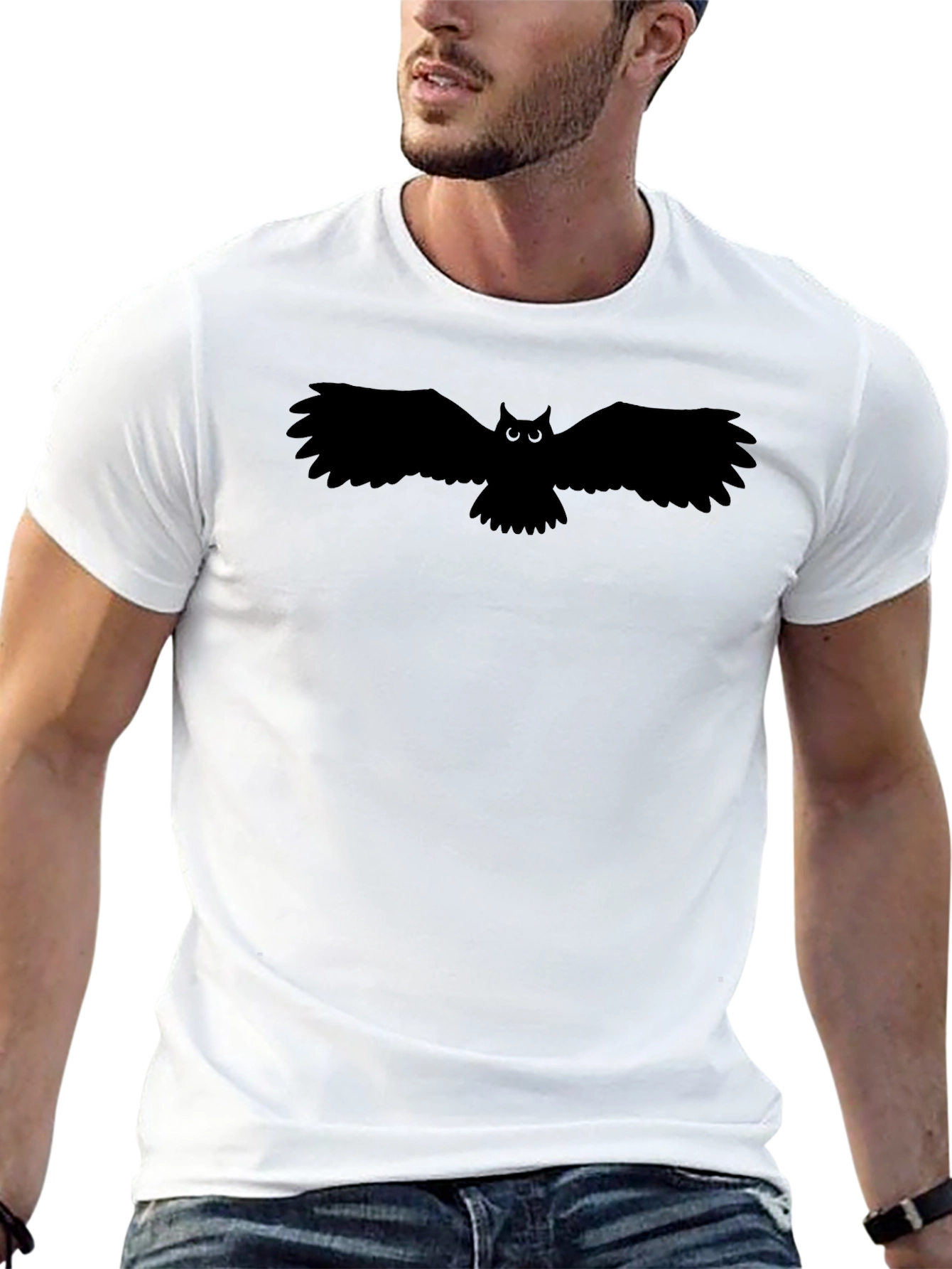 Black Owl Graphic T-Shirt