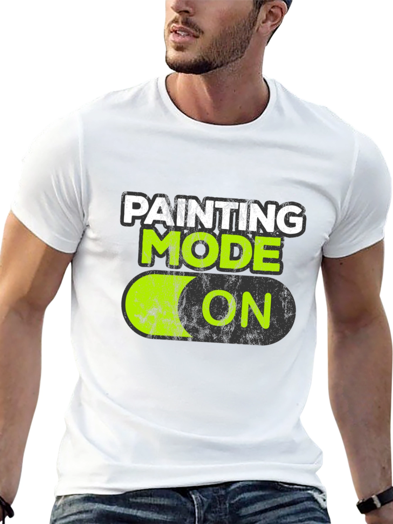 Painting Mode On Black T-Shirt