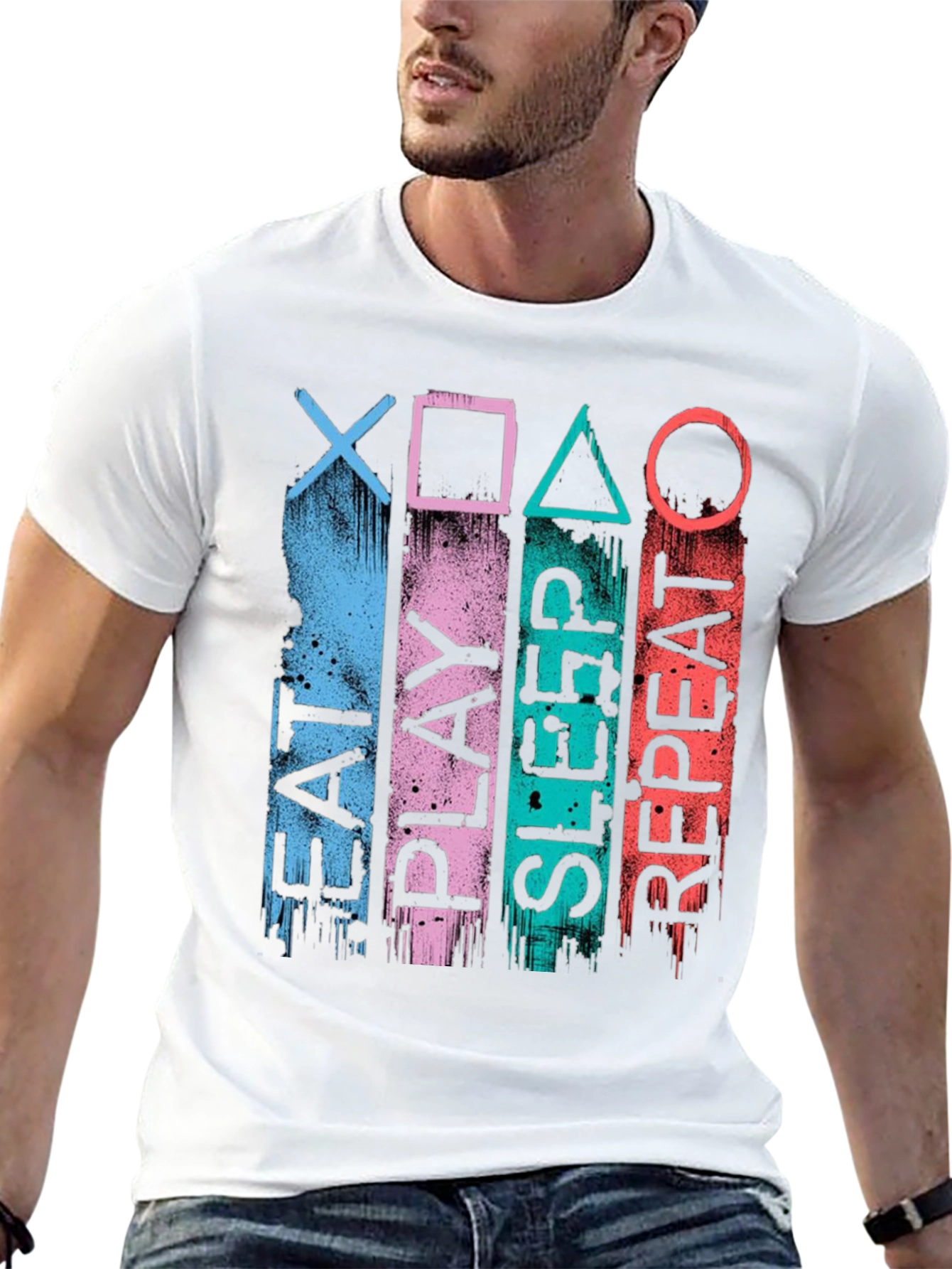 Eat Play Sleep Repeat Gamer T-Shirt