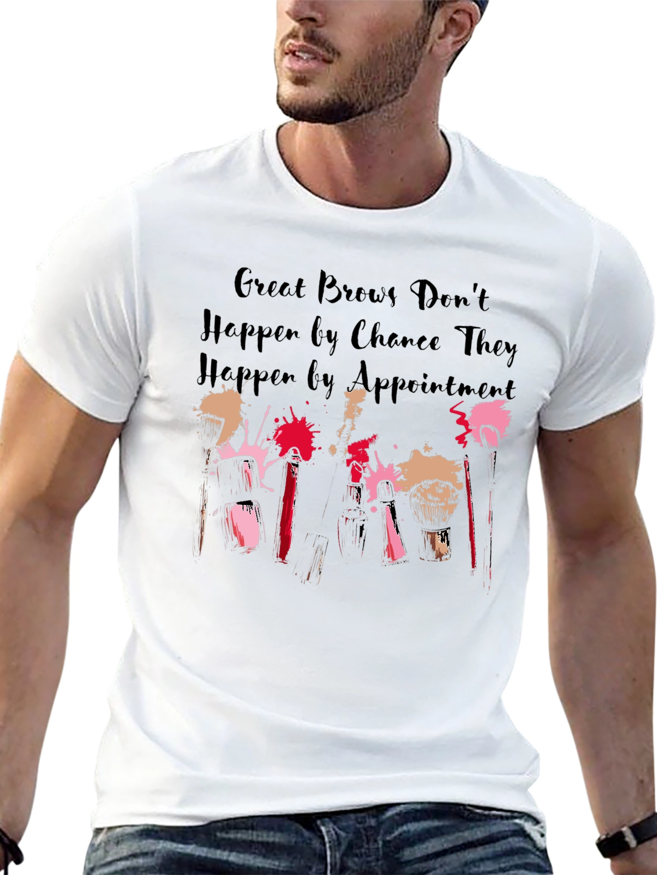 Great Brows T-Shirt Appointment Needed Black Unisex