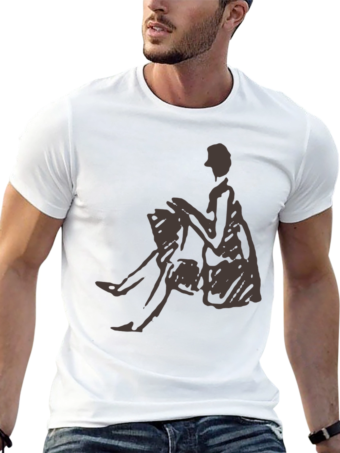 Silhouette Graphic Tee - Black