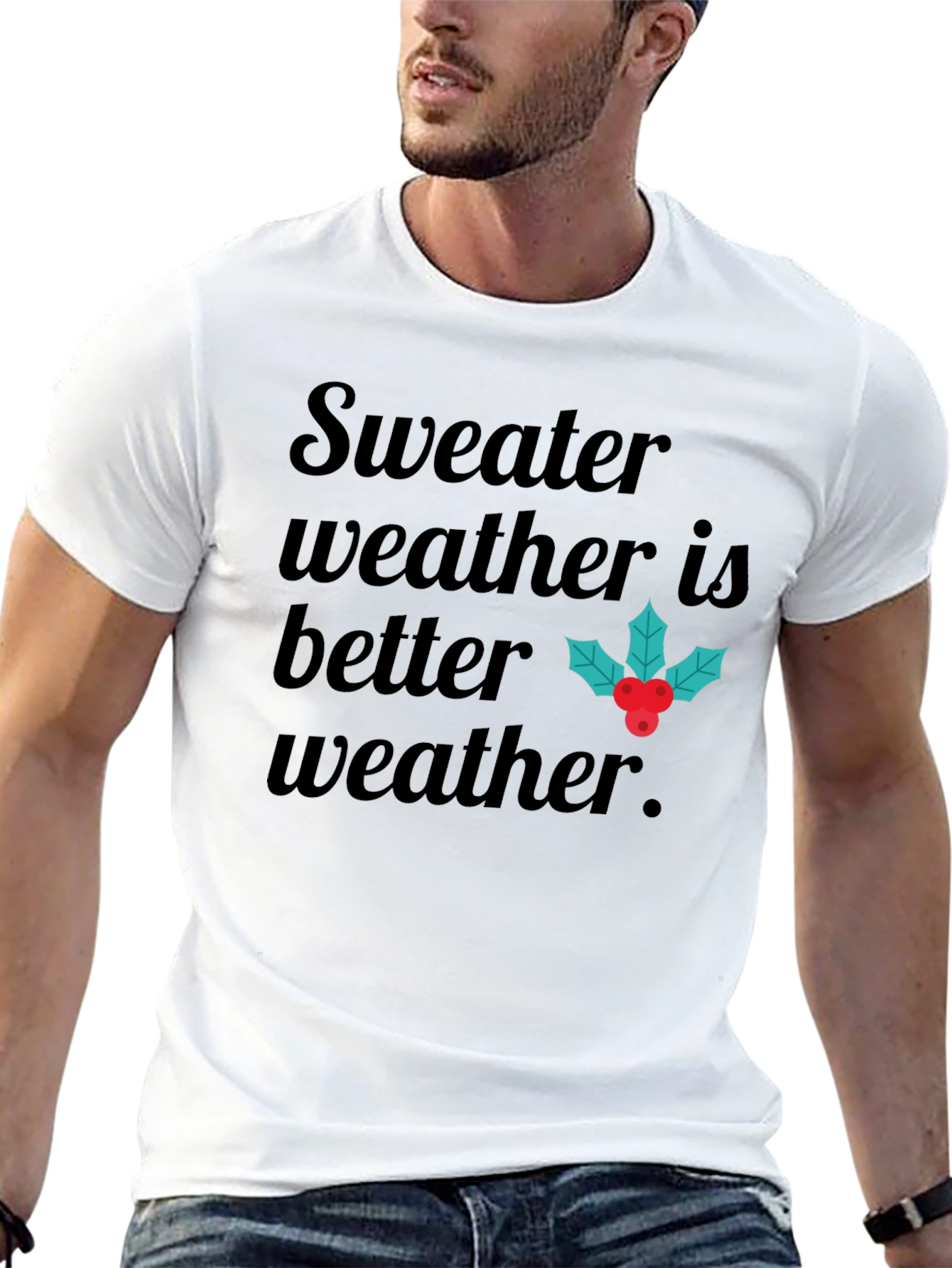 Sweater Weather Graphic Tee - Holiday Season Shirt