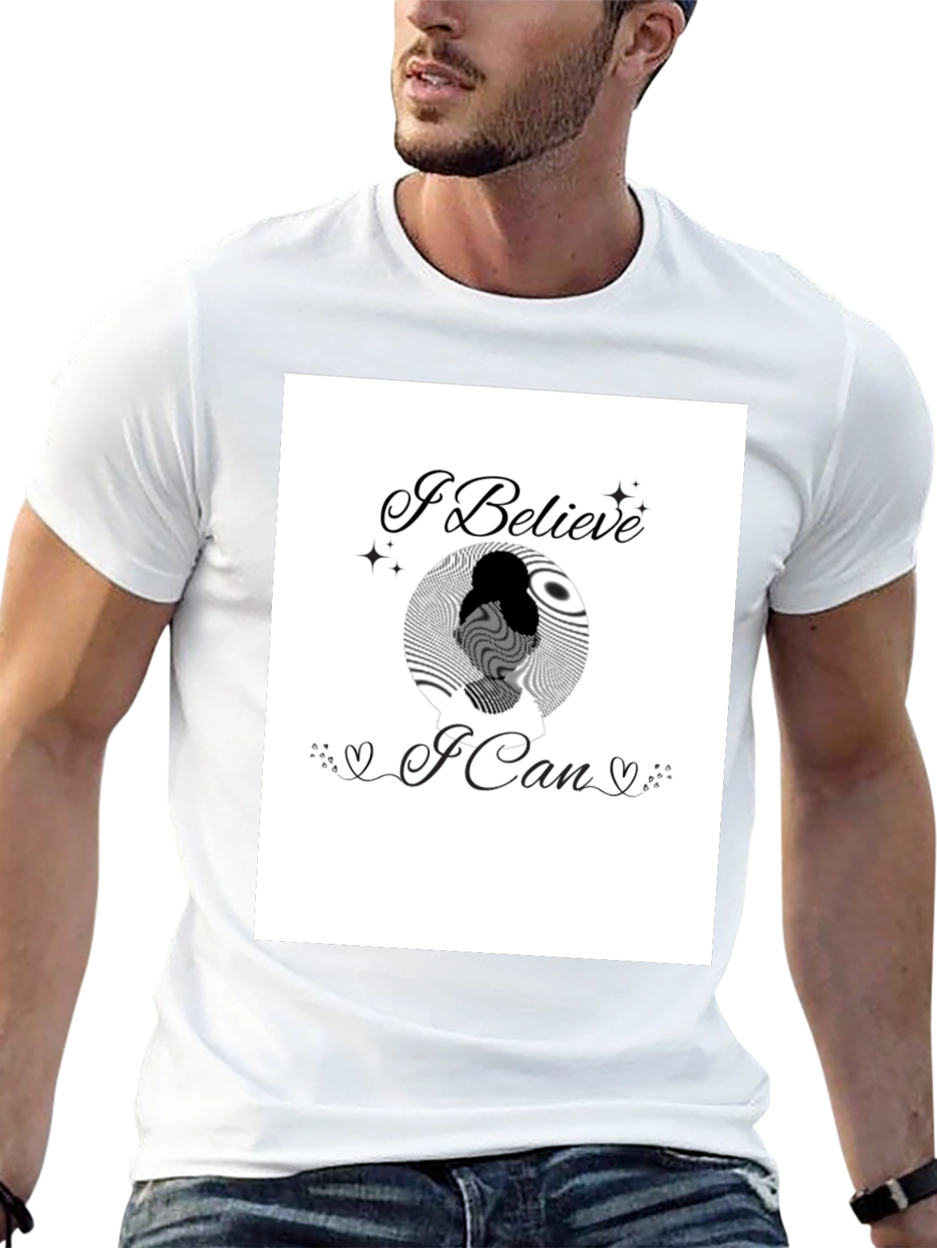 Believe in Yourself Graphic Tee - Black