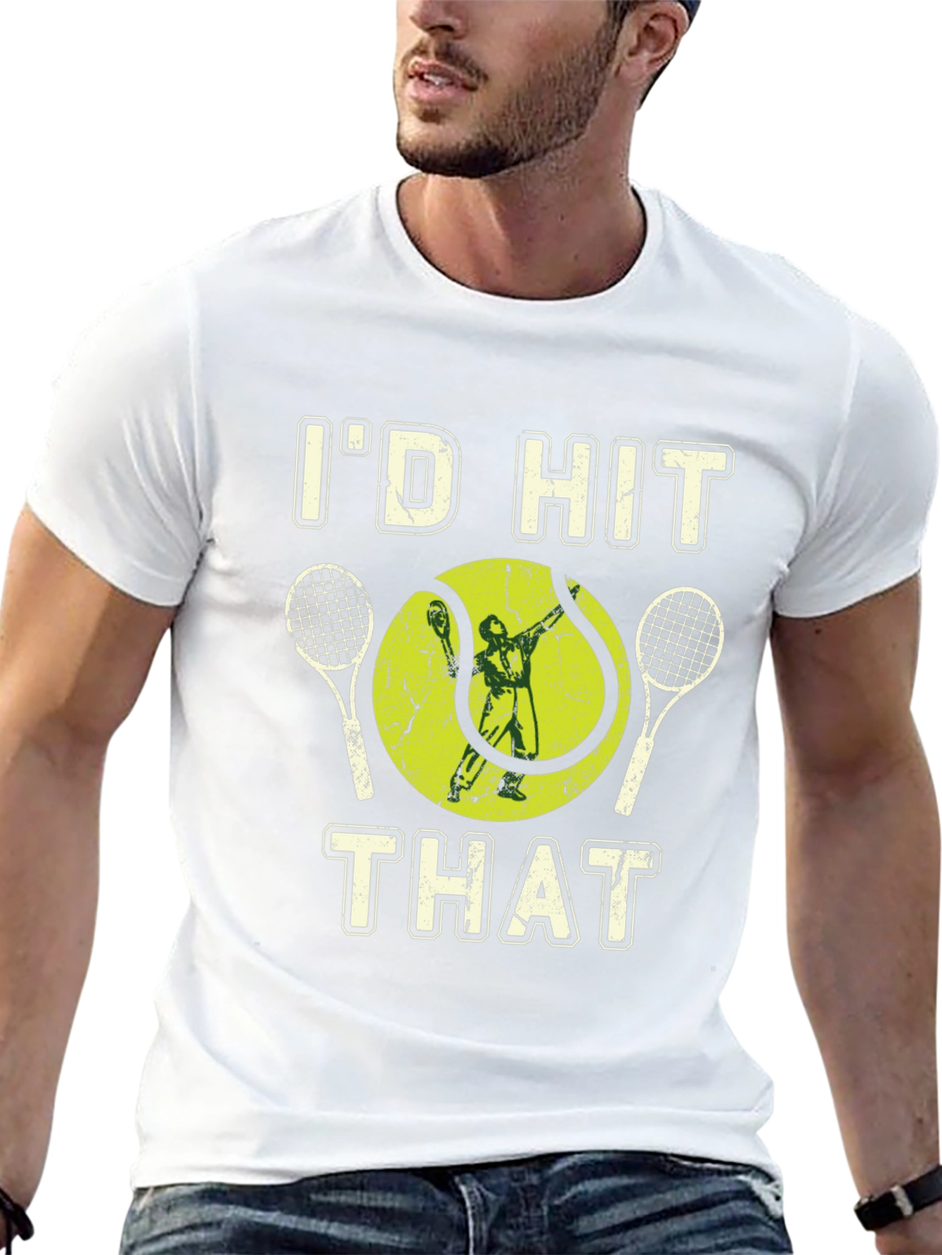 Id Hit That Tennis Graphic Tee