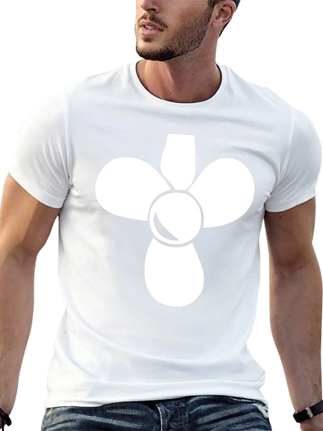 Fan Graphic Black T-Shirt - Cool Design