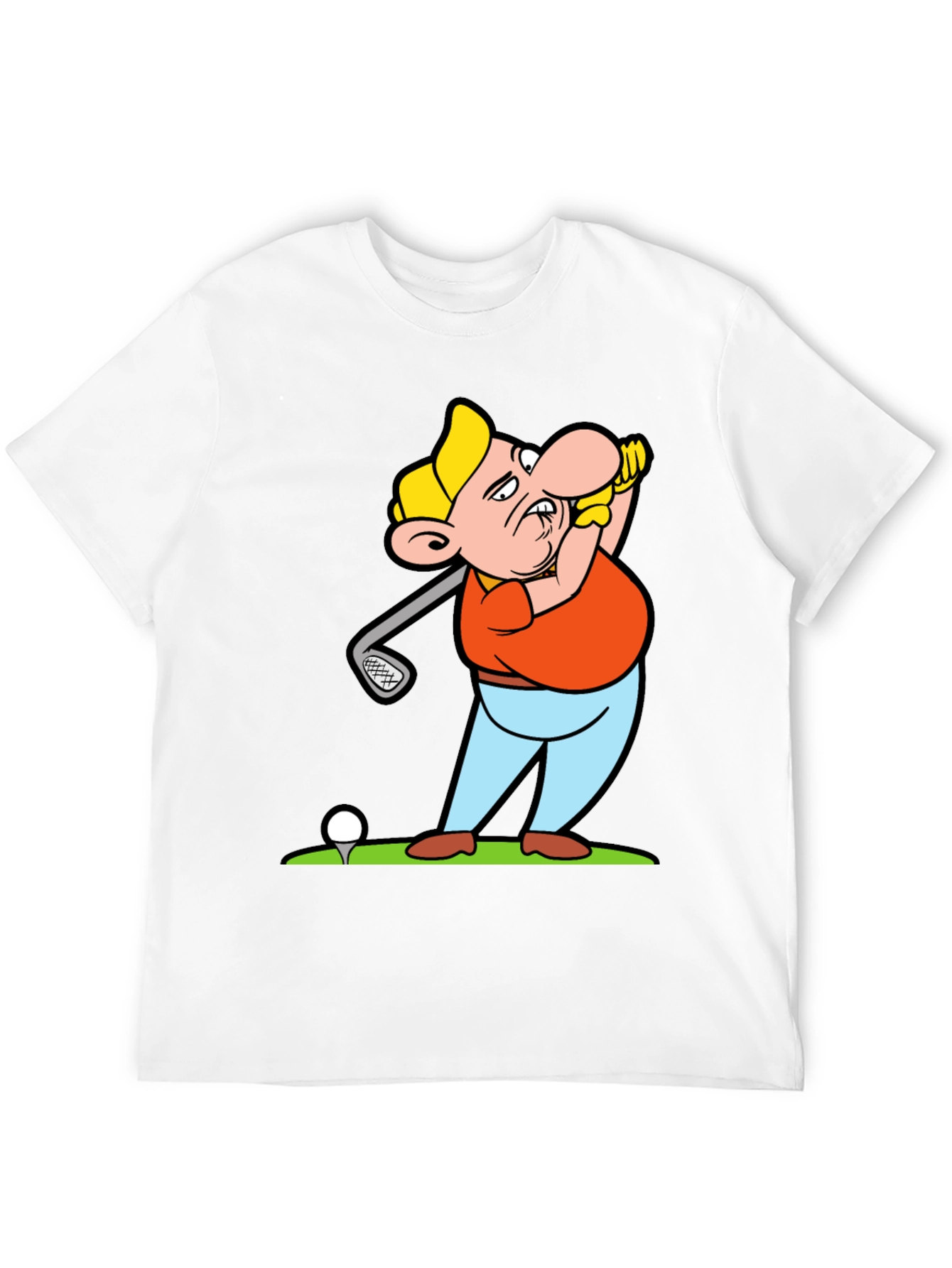 Golf Cartoon T-Shirt: Hit the Green in Style
