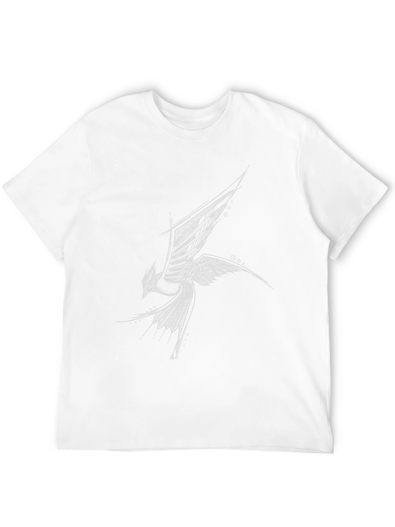 Abstract Bird Black T-Shirt