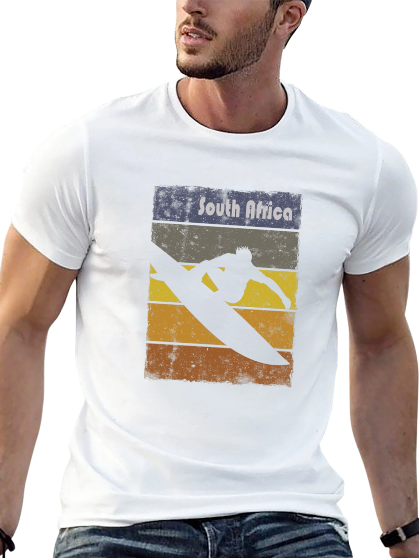 South Africa Surfing T-Shirt - Retro Style