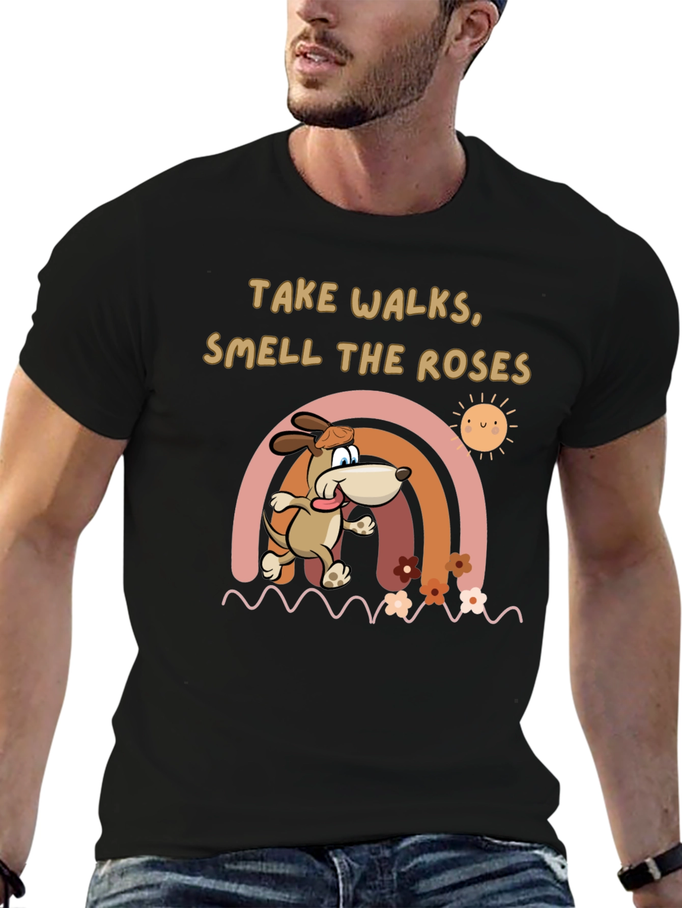 Take Walks Smell the Roses T-Shirt