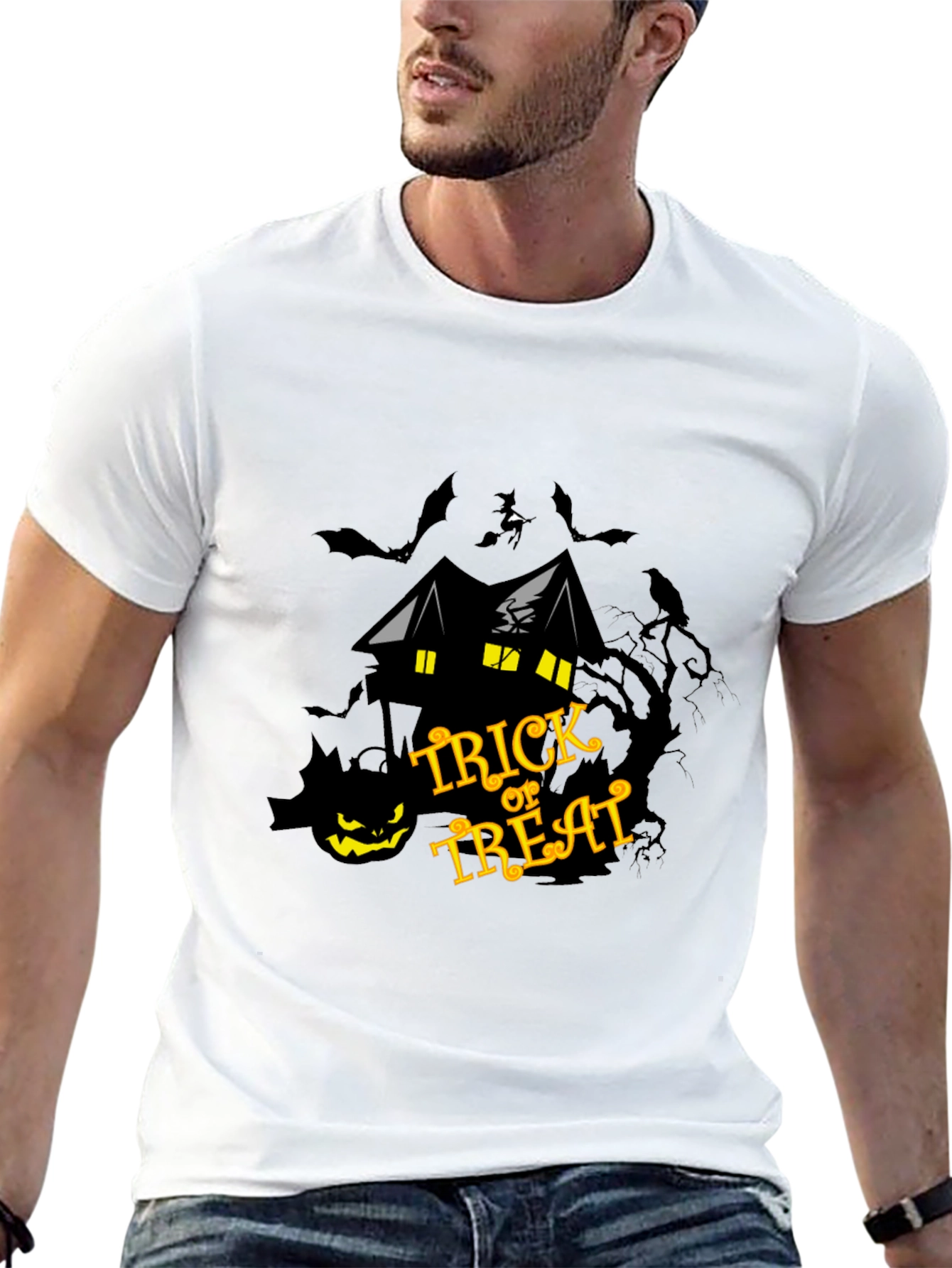 Halloween Trick or Treat Graphic T-Shirt