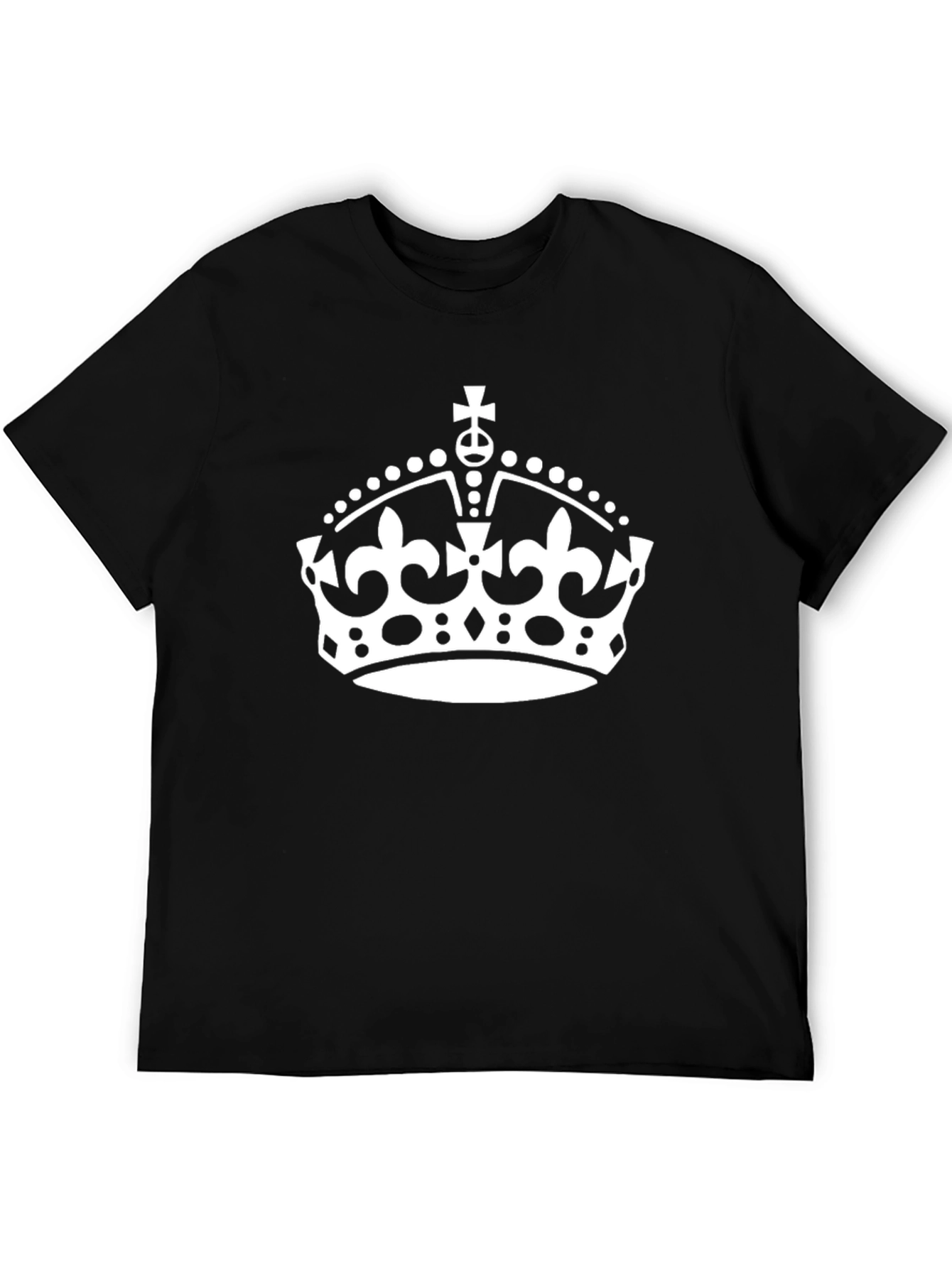 Keep Calm Crown Graphic Black Tee
