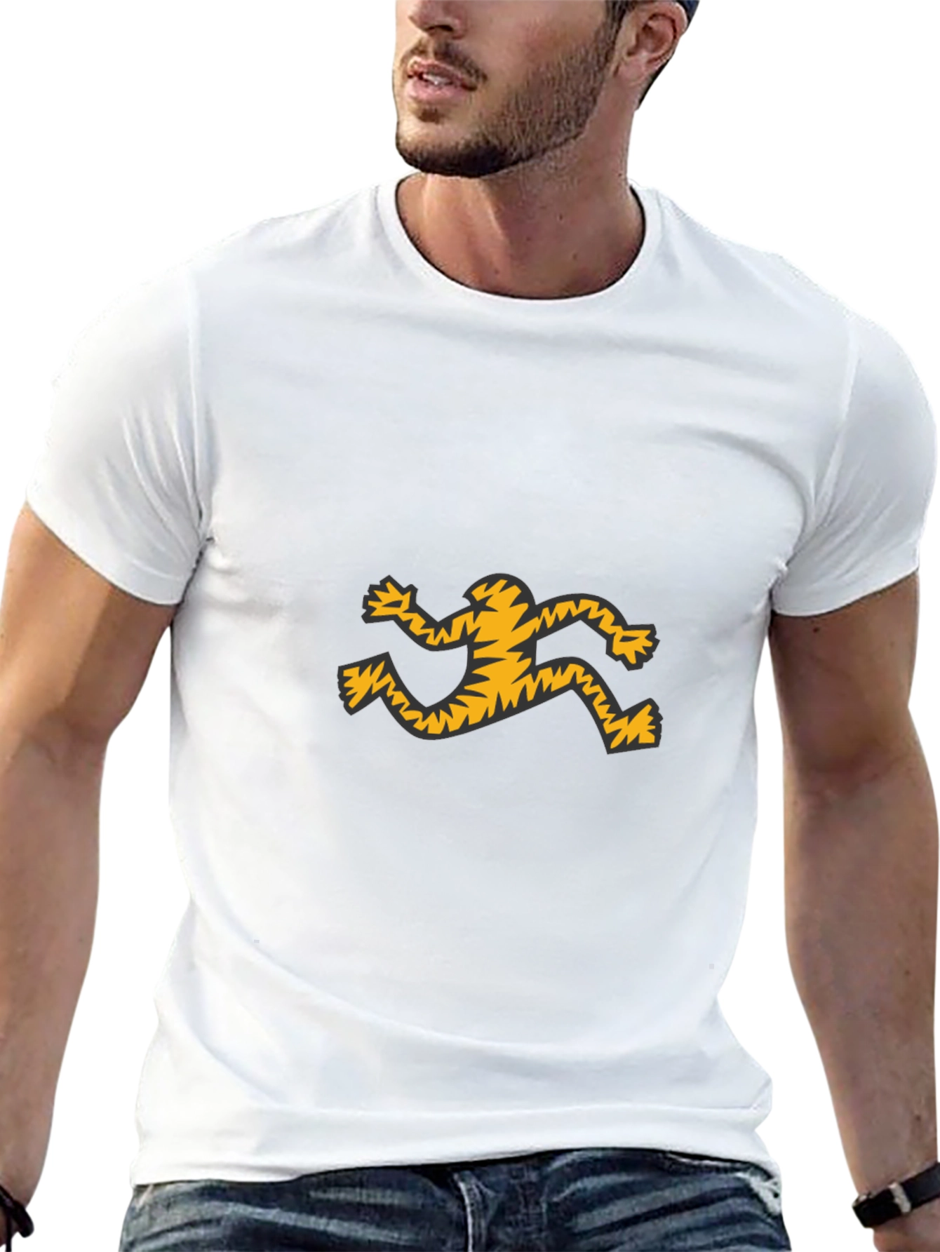 Cool Graphic Tee - Running Figure Design