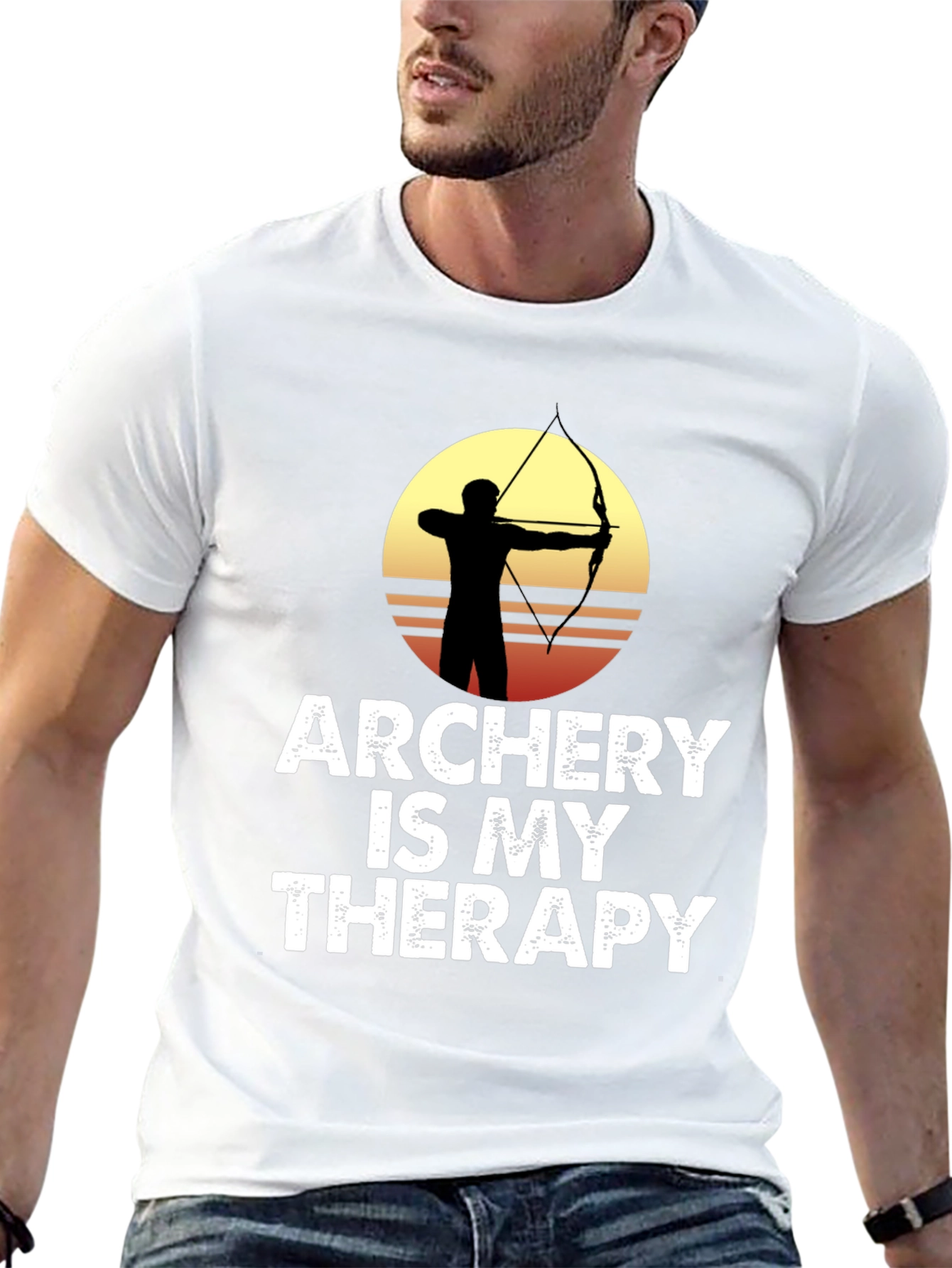 Archery is My Therapy Graphic T-Shirt