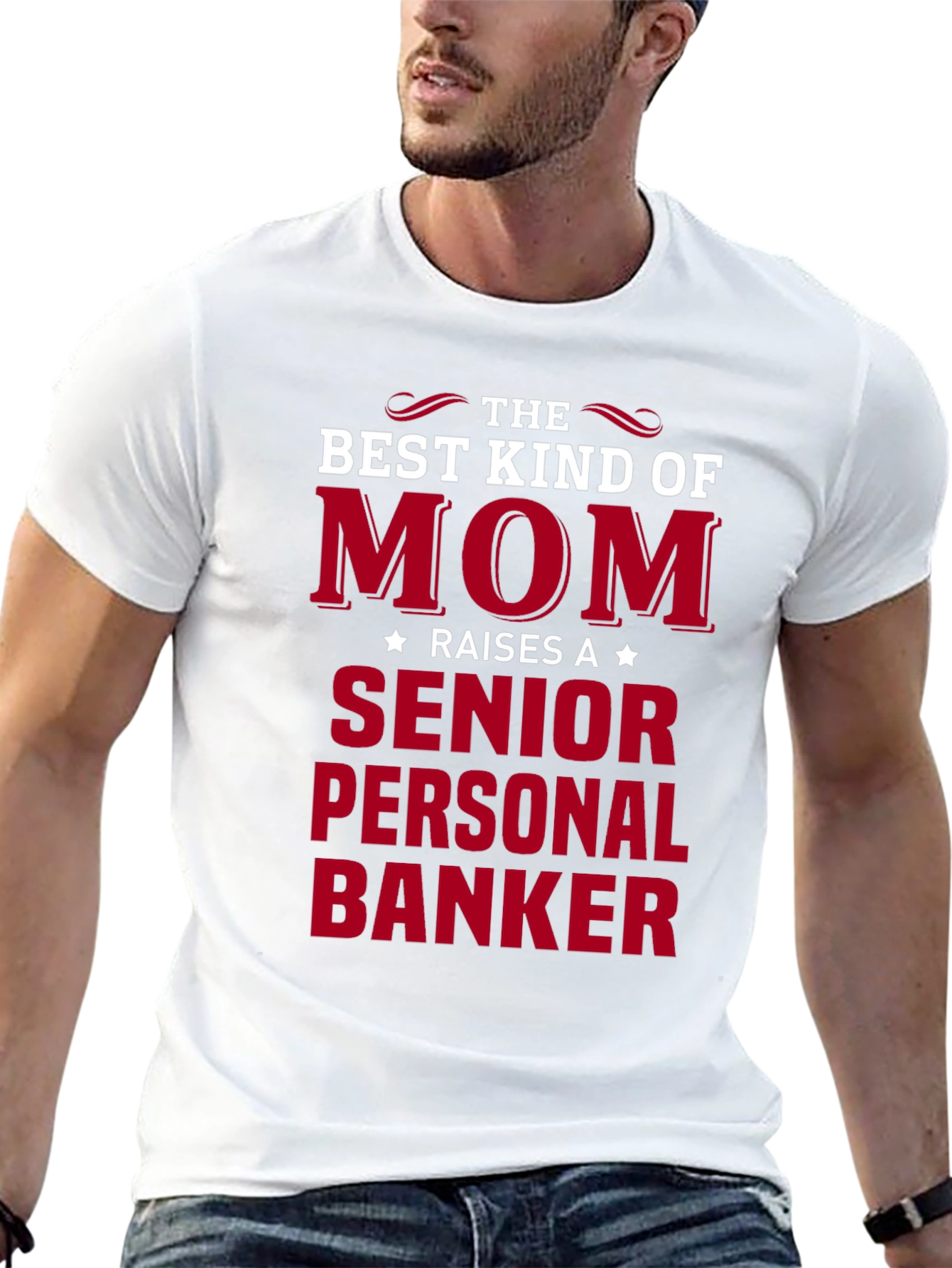 Mom Raises Senior Personal Banker Black T-Shirt