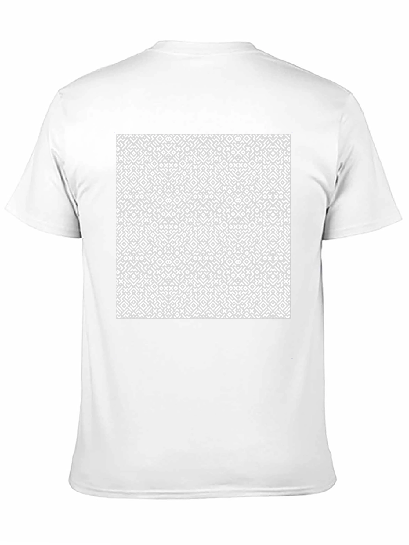 Geometric Pattern Tee - Stylish Black Shirt