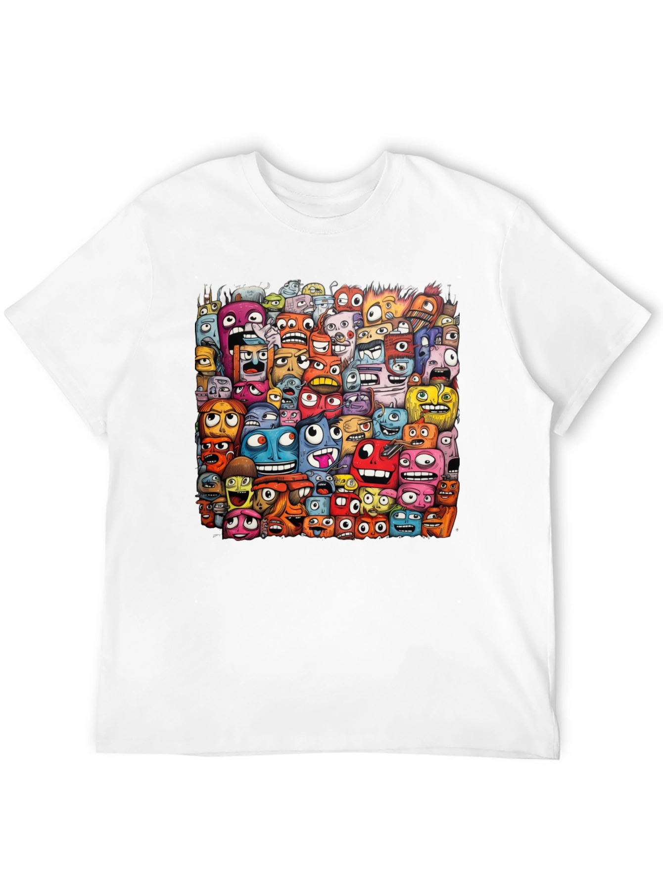 Monster Mash Graphic Tee - Unique Cartoon Design