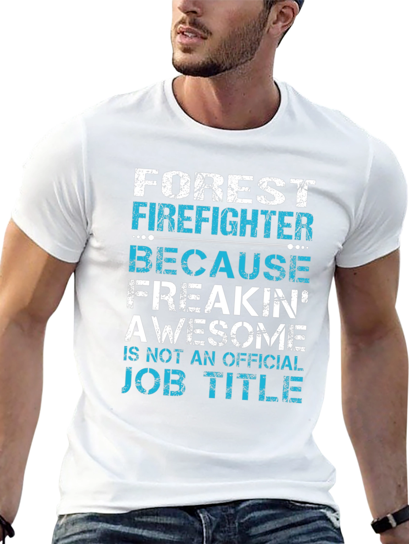 Forest Firefighter Awesome Job Title T-Shirt