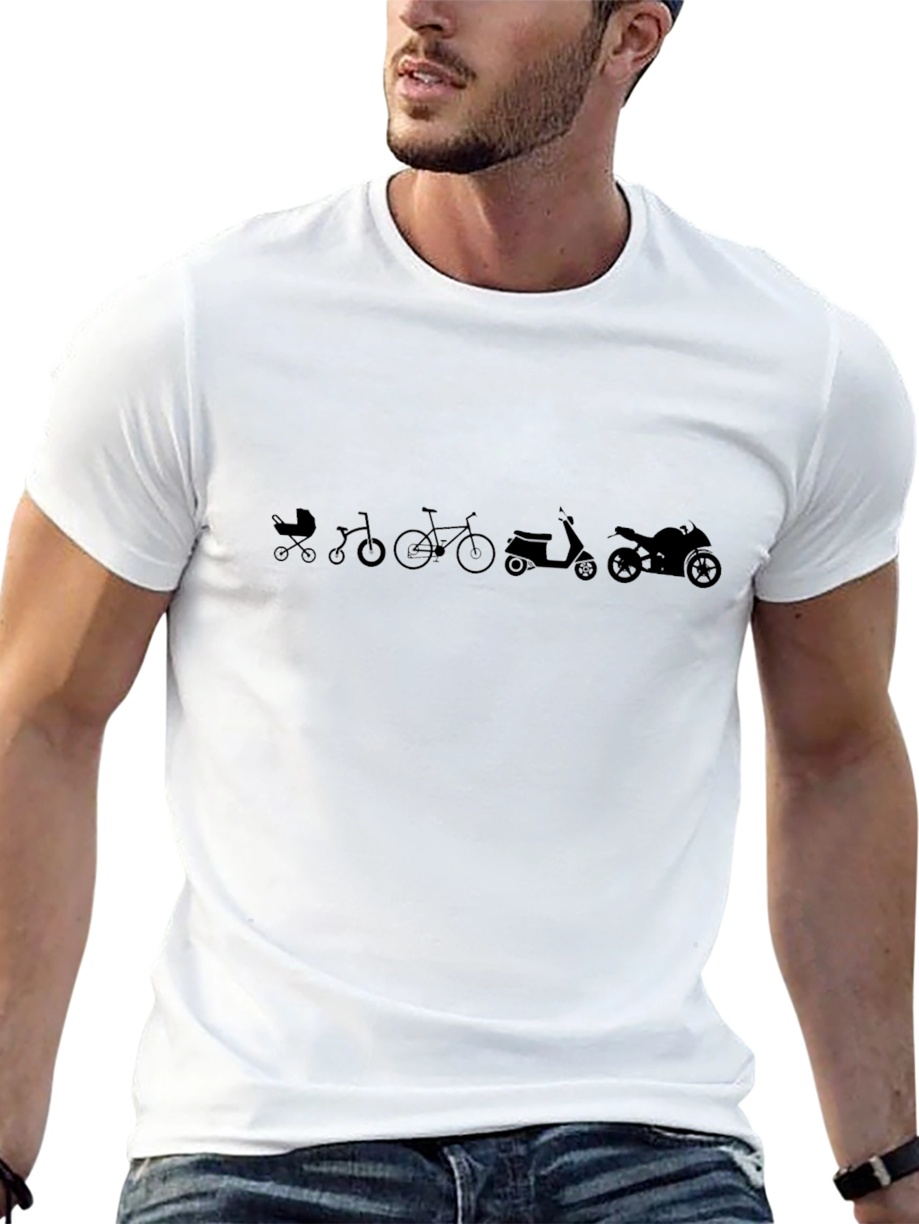 Evolution of Transport T-Shirt - Black