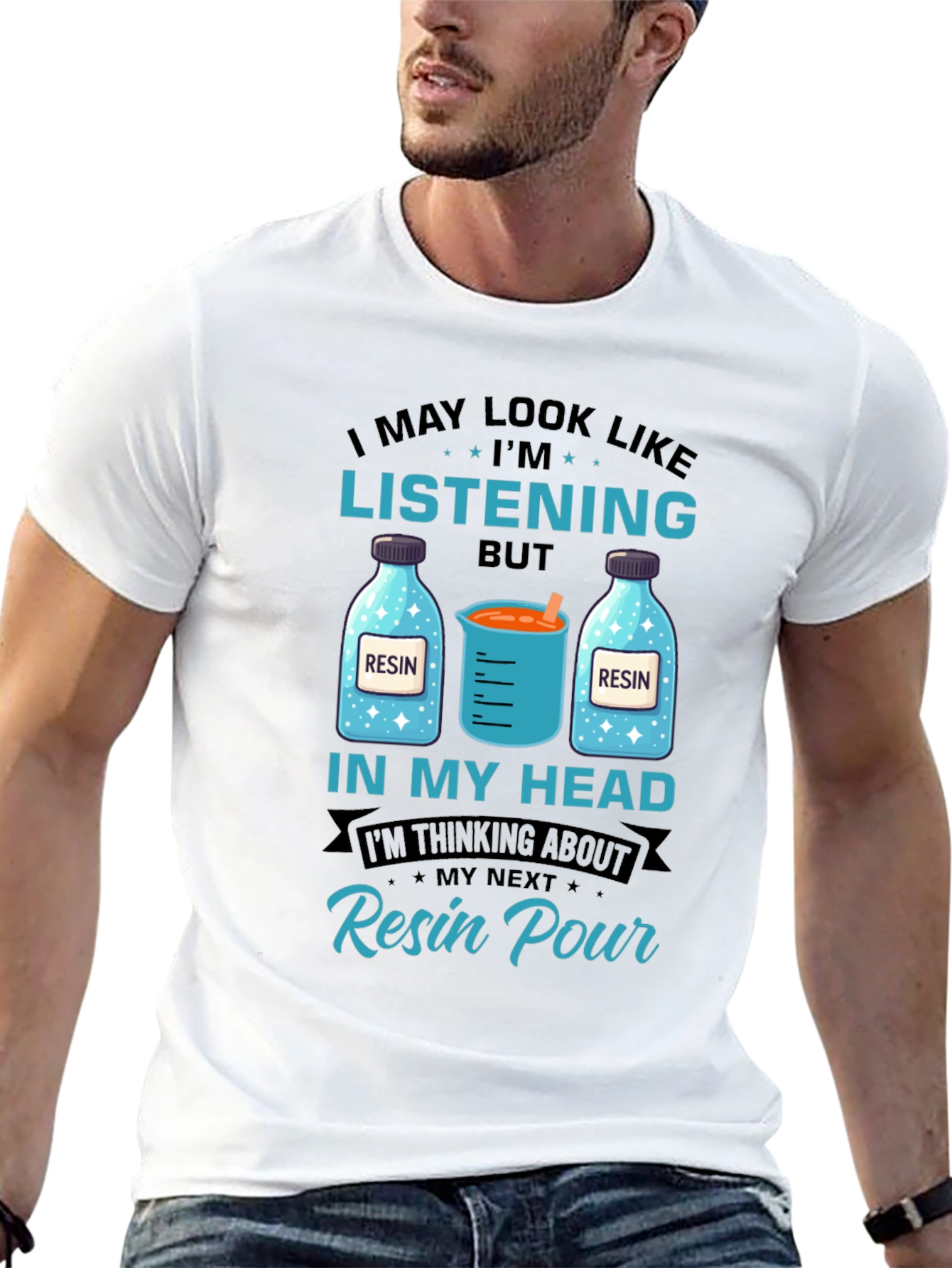Resin Pour Thinking T-Shirt
