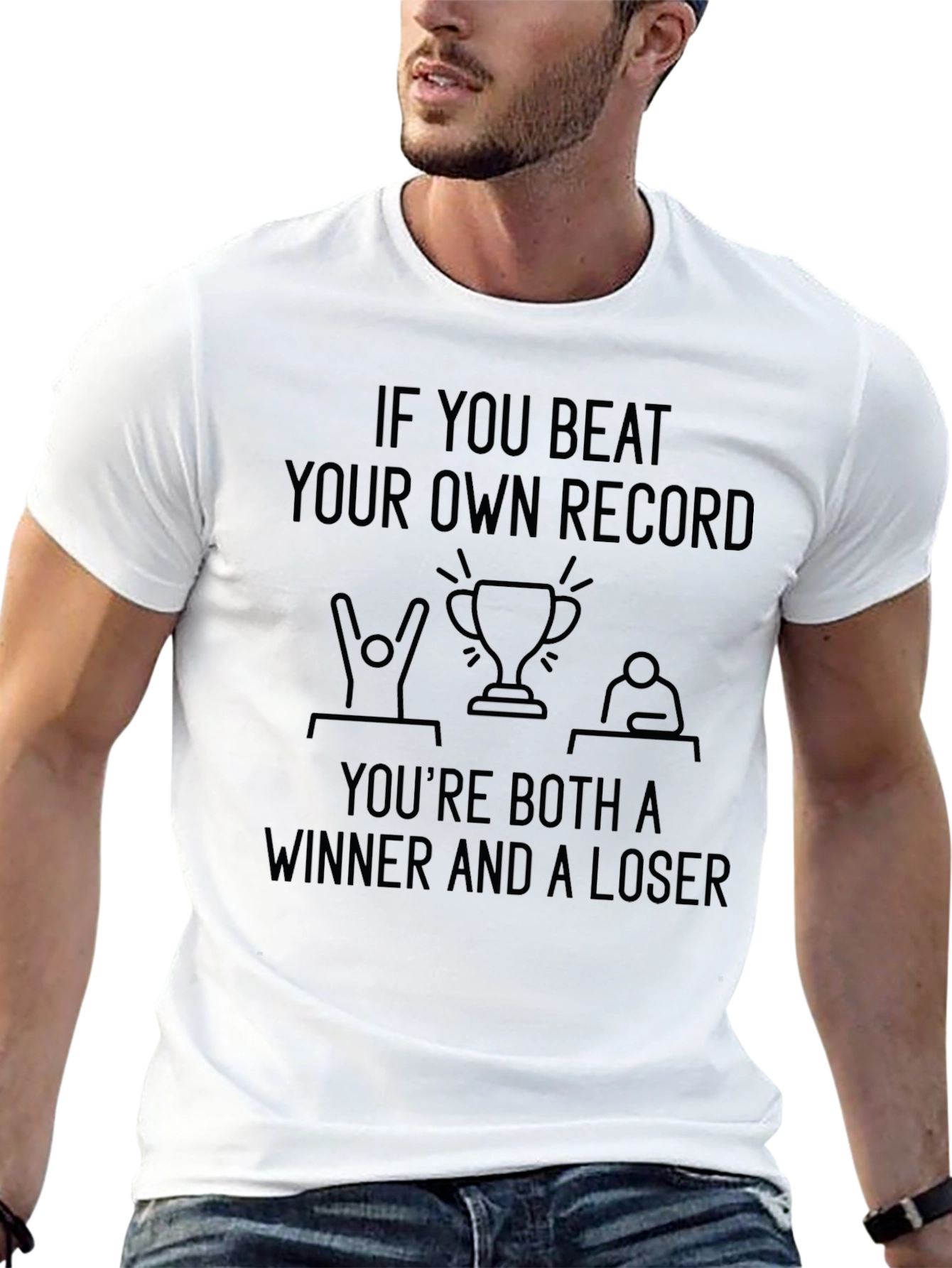 Funny Winner & Loser Graphic Tee