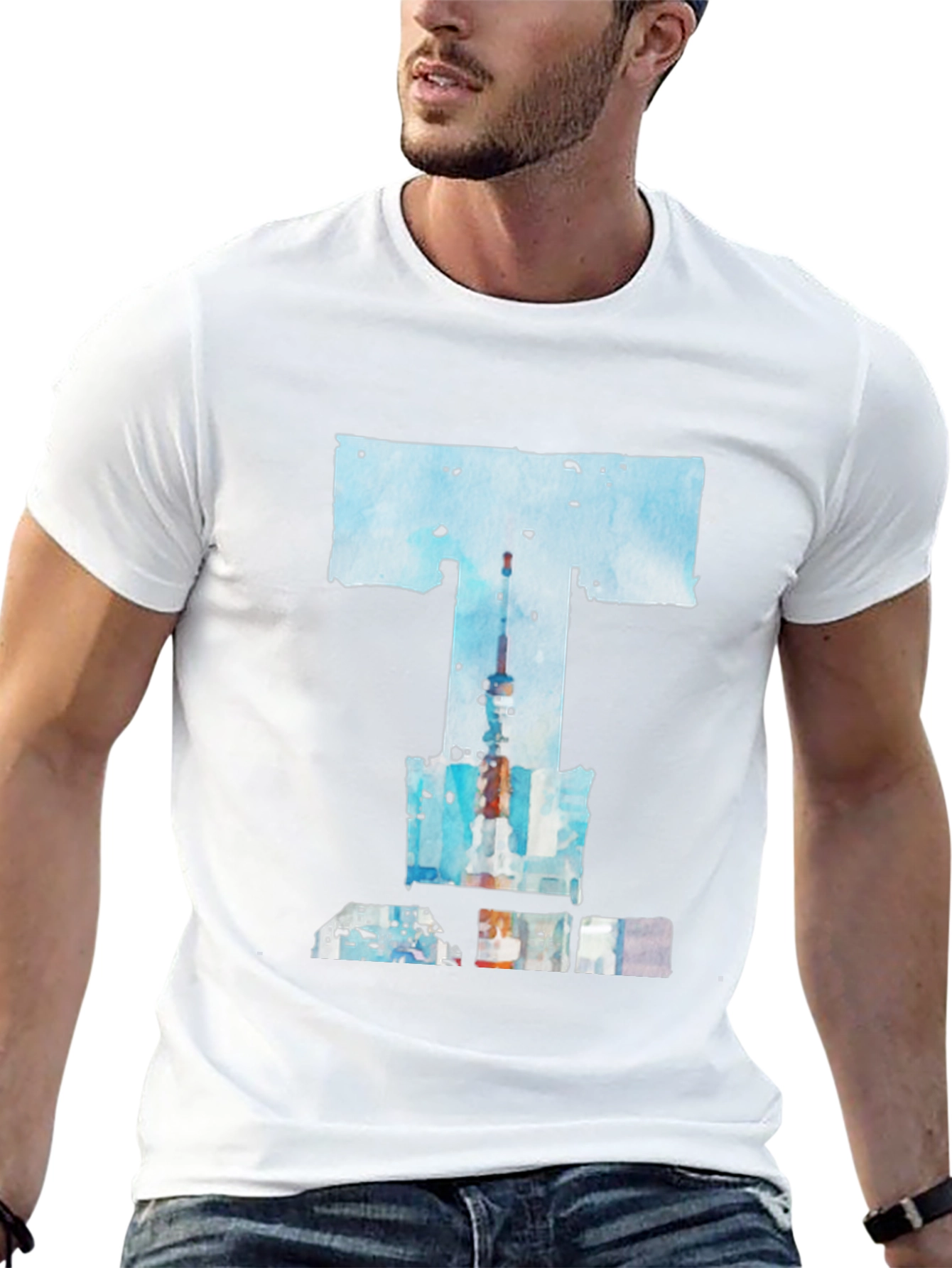 Abstract T-Shirt: Toronto Skyline Art