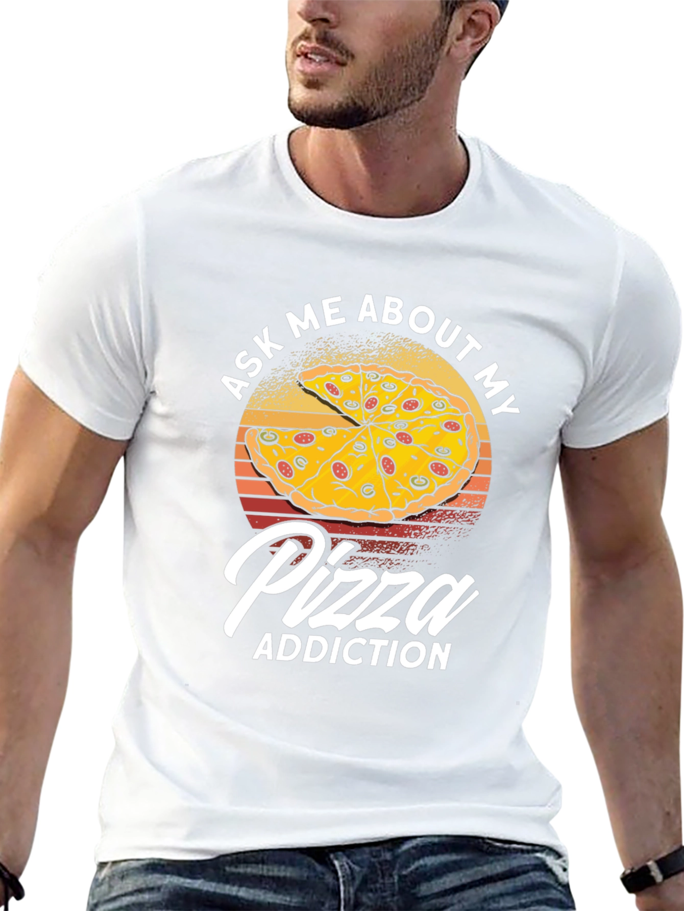 Pizza Addiction Graphic T-Shirt