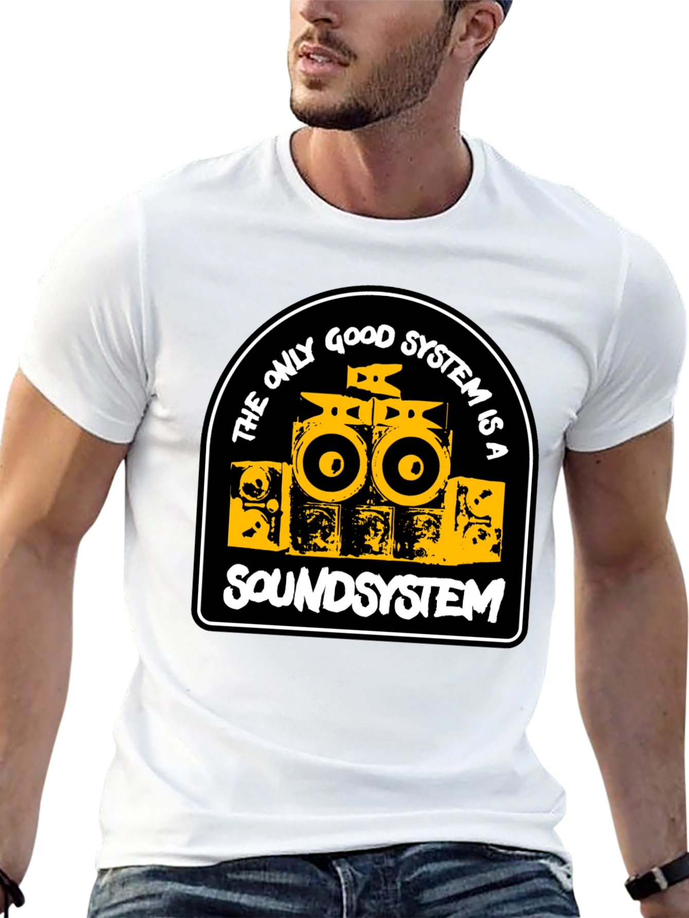 Sound System Graphic T-Shirt - Music Lover Tee