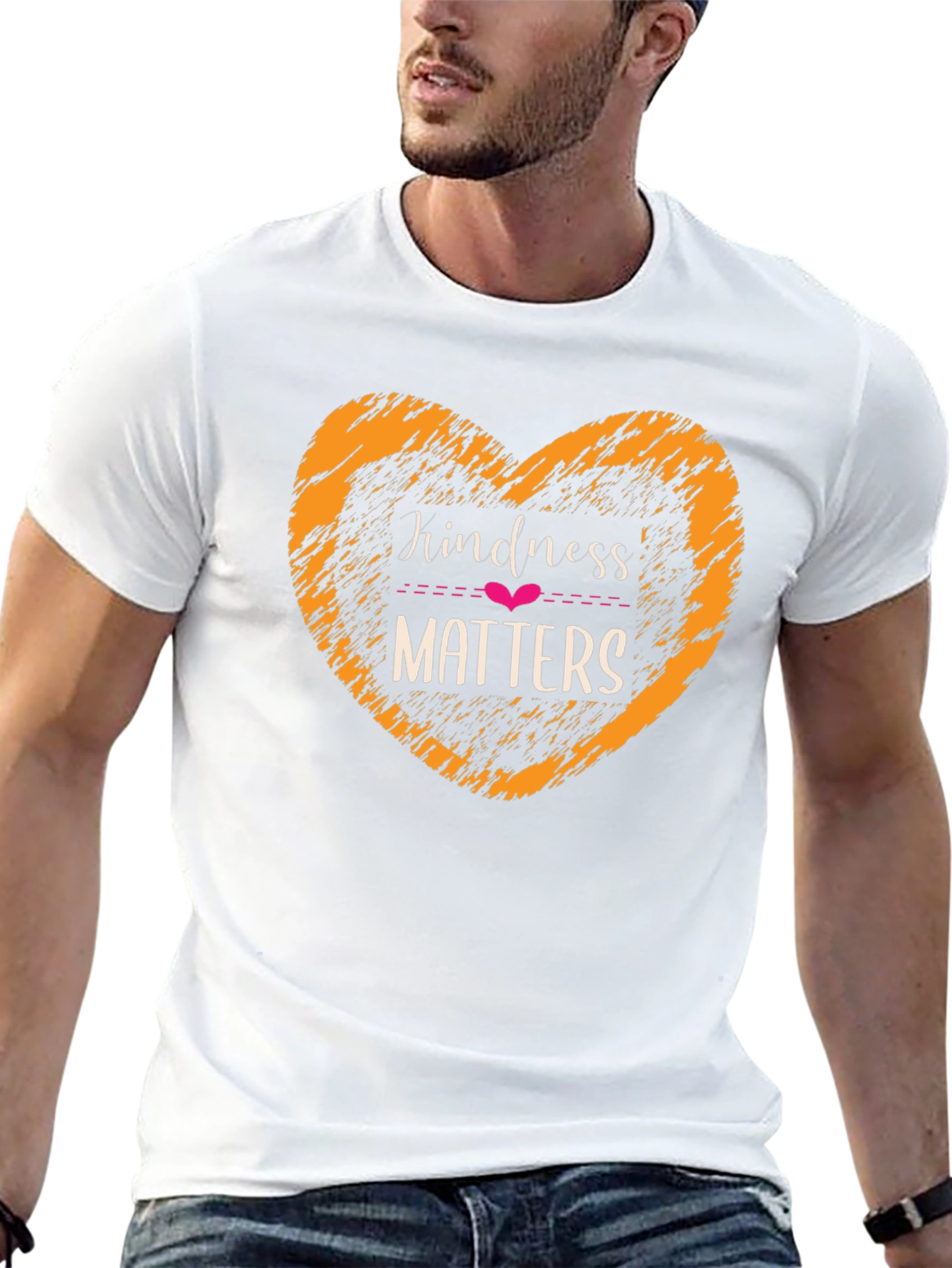 Kindness Matters Black Graphic T-Shirt