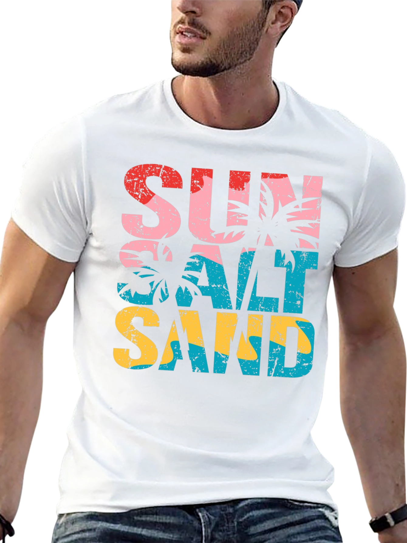 Sun Salt Sand Graphic Tee - Tropical Vacation T-Shirt